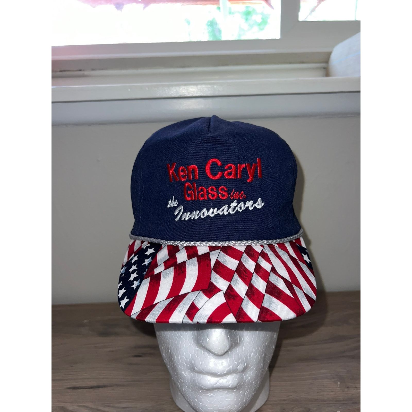 Vintage Vintage Ken Caryl Glass The Innovators America Flag Hat VTG Size ONE SIZE - 1 Thumbnail