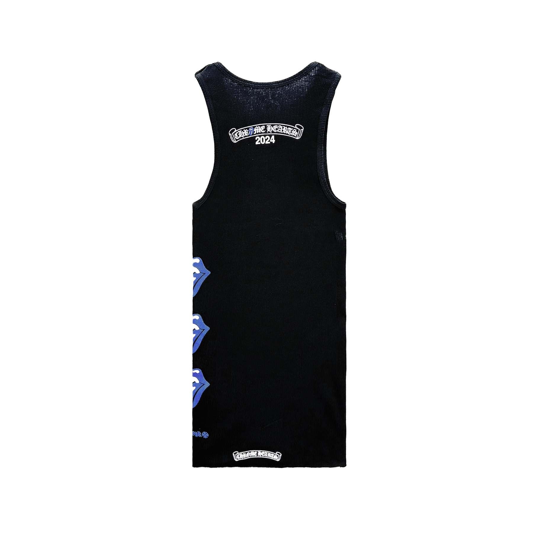 Chrome Hearts Chrome Hearts Rolling Stones Scroll Logo Tank Top Size S / US 4 / IT 40 - 2 Thumbnail