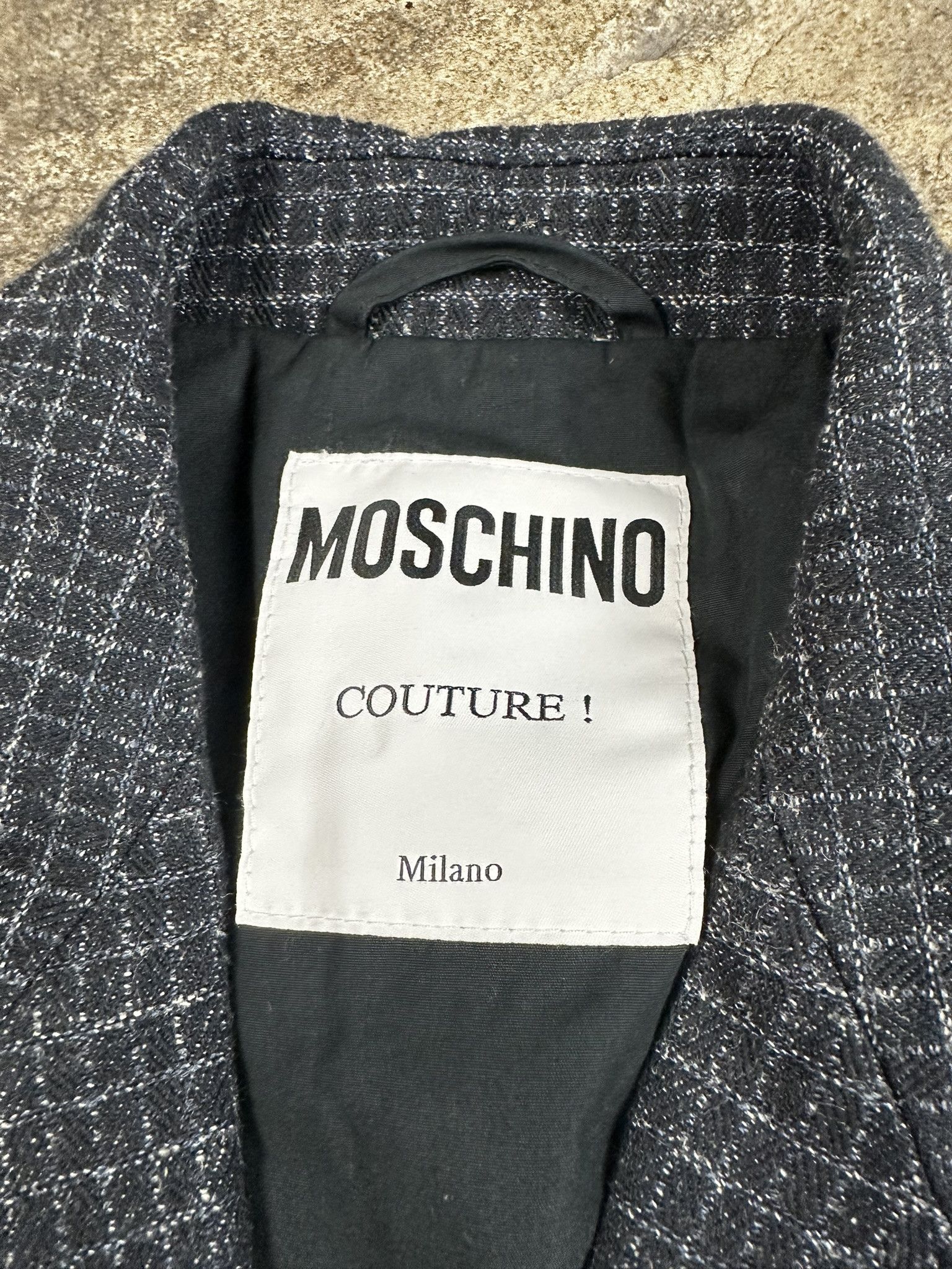 Moschino Moschino Couture Double-Breasted Wool Blazer Size 50R - 6 Thumbnail