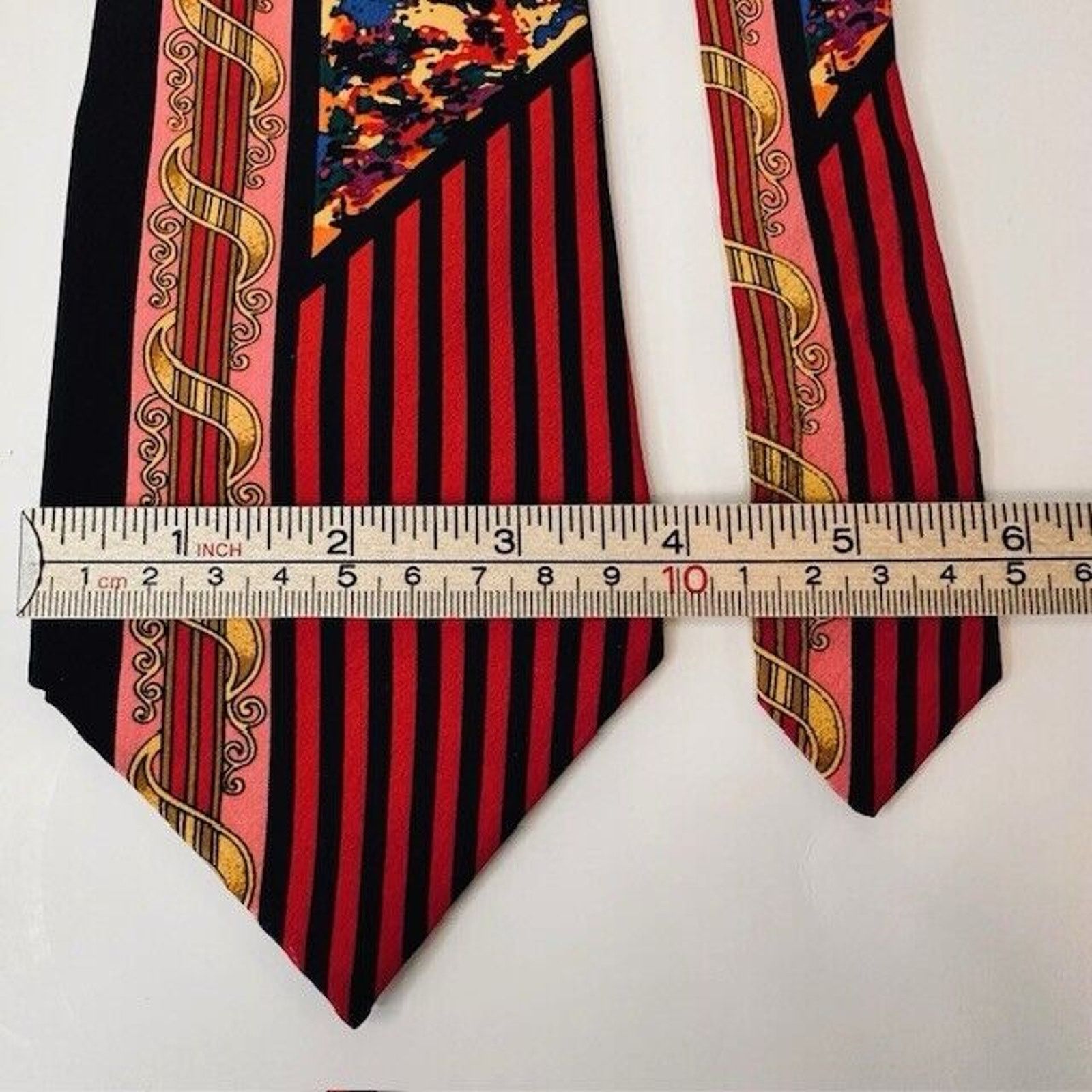 Other Rush Limbaugh Tie No Boundaries Collection Abstract /Stripes Size ONE SIZE - 6 Thumbnail