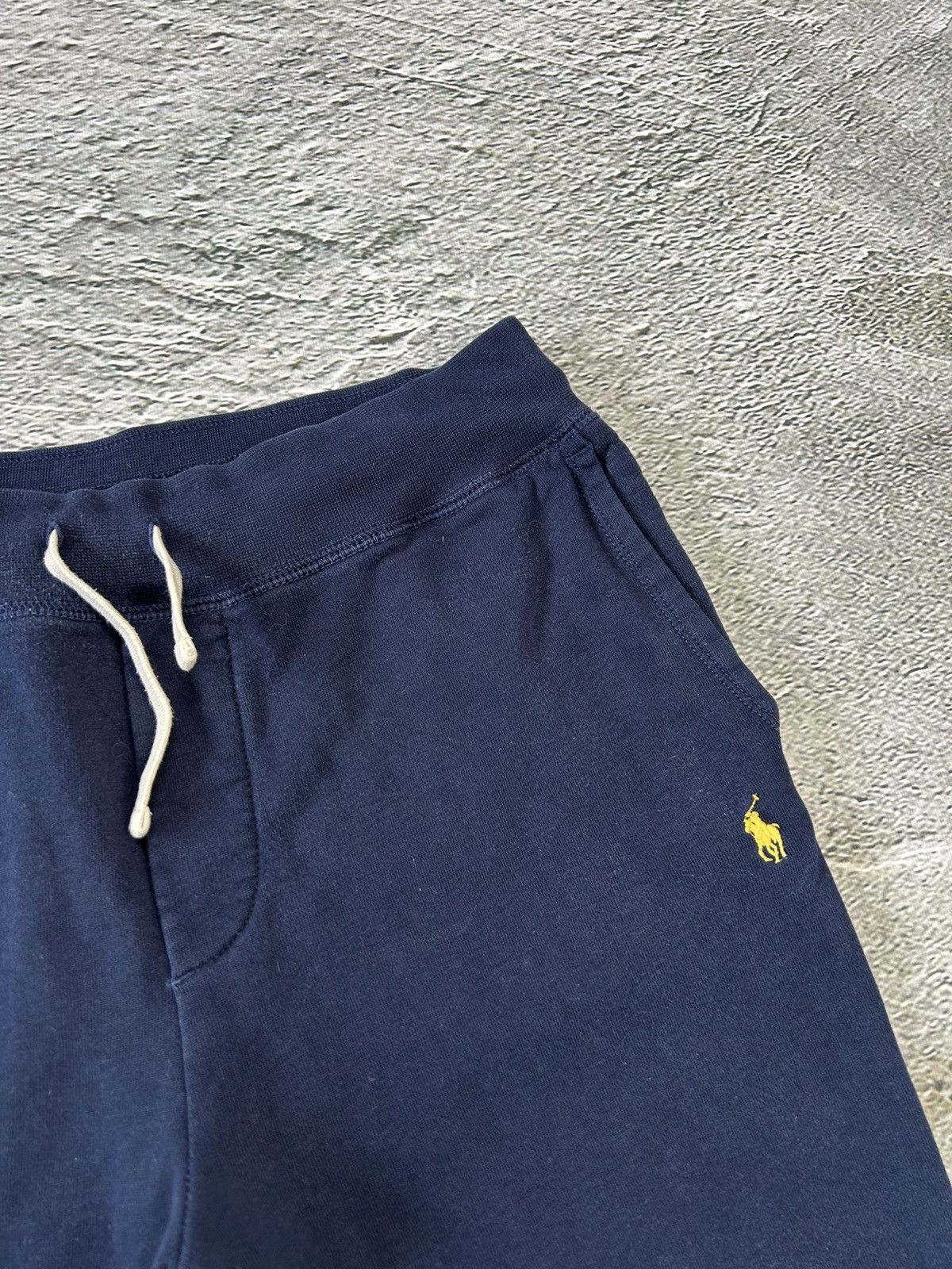 Polo Ralph Lauren × Ralph Lauren × Vintage Polo Ralph Lauren sweatpants navy blue small pony yellow Size US 32 / EU 48 - 2 Thumbnail