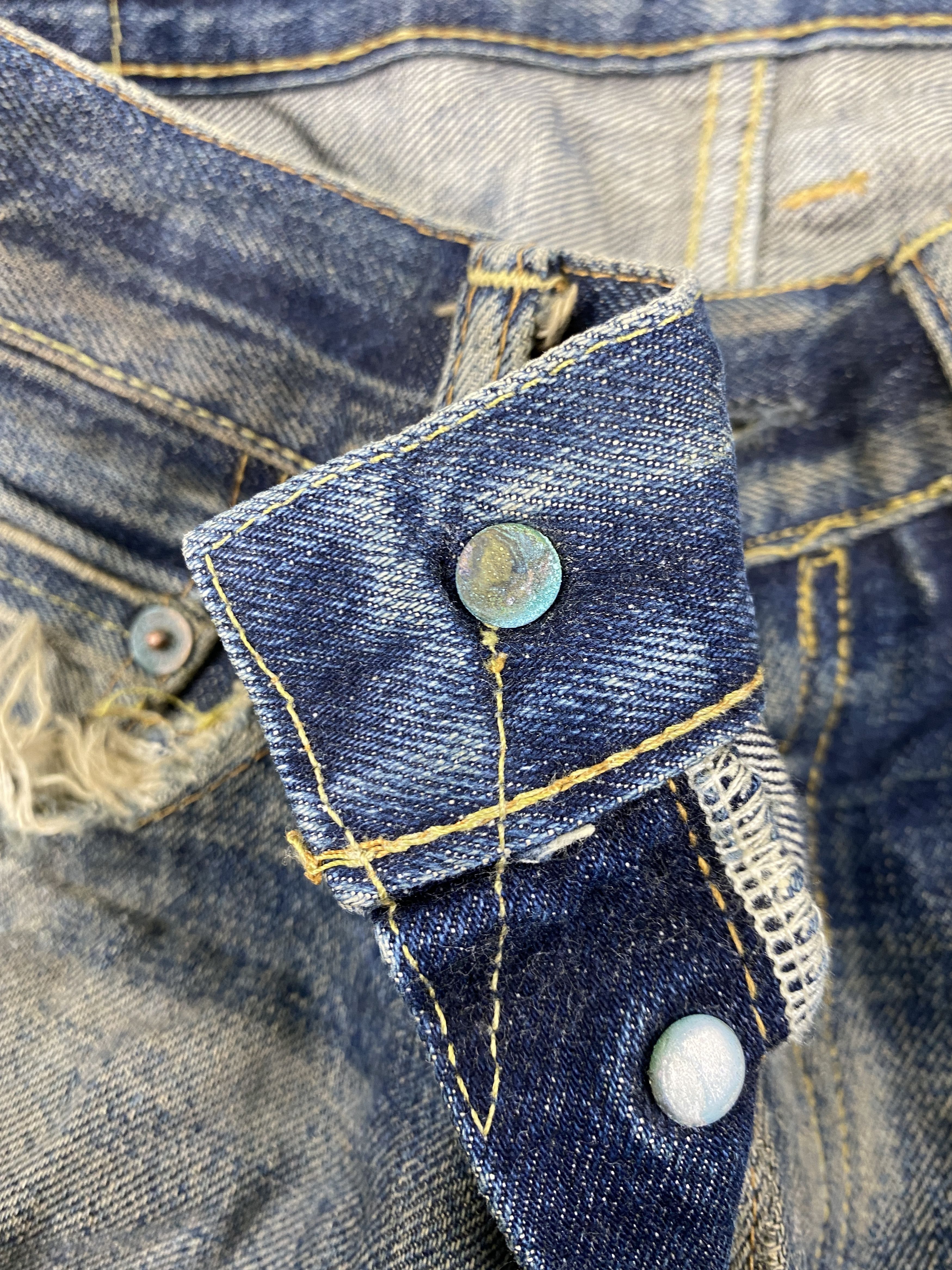 If Six Was Nine Vintage Redline Studio D'Artisan Jeans 31x27 Denim- JN3927 Size US 31 - 6 Thumbnail