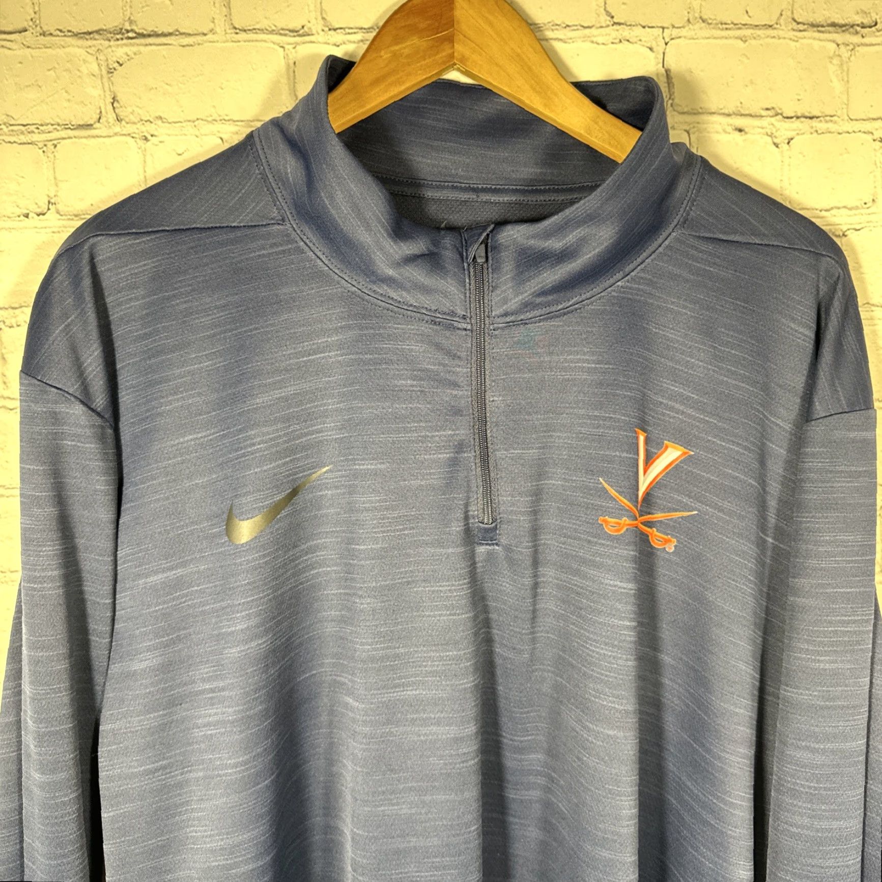 Nike Nike Virginia Cavaliers Shirt Mens 2XL Intensity 1/4 Quarter Zip Dri Fit Top Size US XXL / EU 58 / 5 - 2 Thumbnail