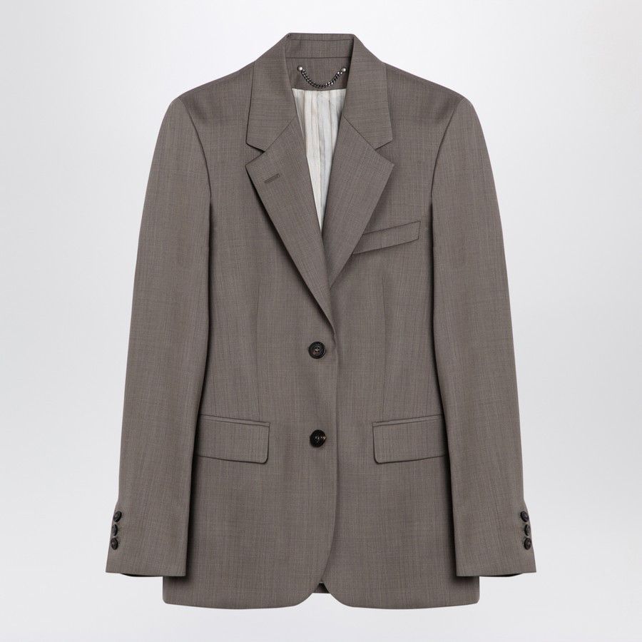 o1d2blof0824 Single-Breasted Jacket in Grey