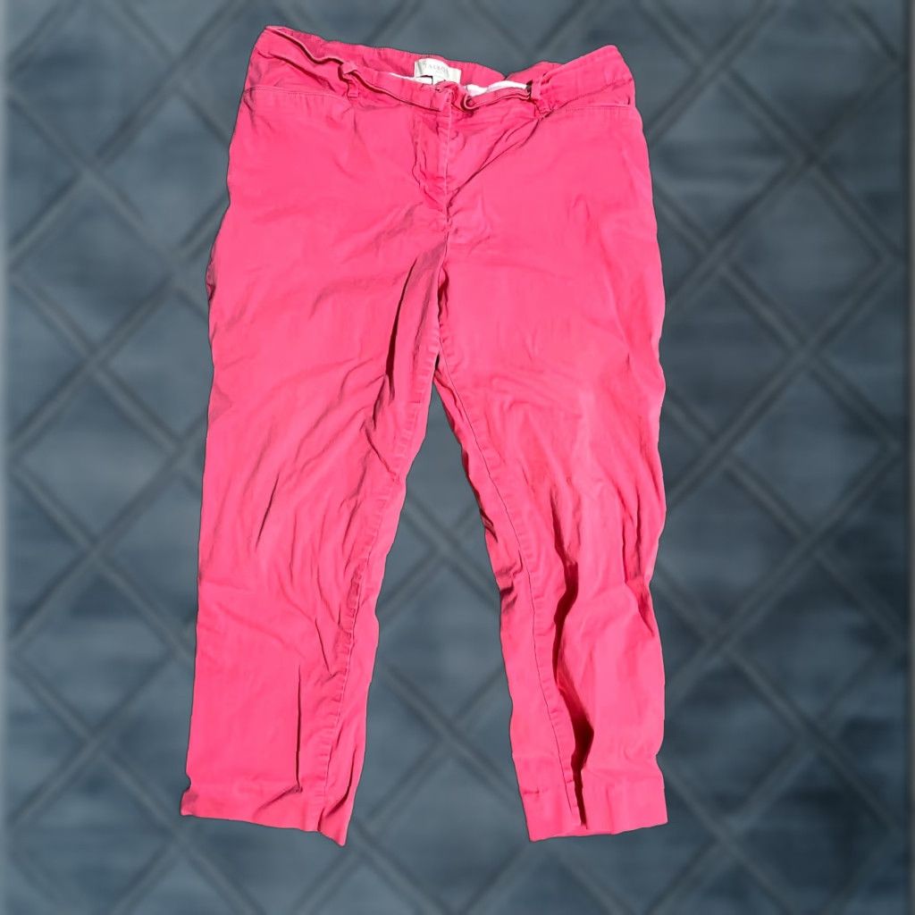 Talbots Talbots Pink 14 Womens Pants Solid Skinny Ankle Stretch Size 36" / US 14 / IT 50 - 1 Thumbnail