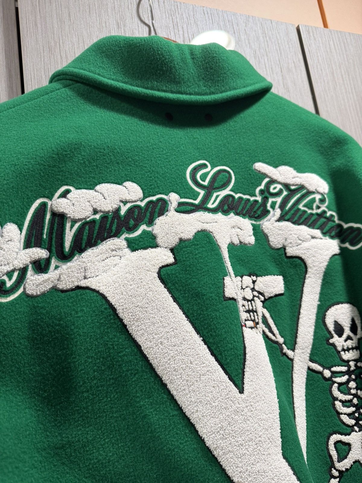 Louis Vuitton Louis Vuitton Green Patches Tourist V. Purist Varsity Jacket Size US M / EU 48-50 / 2 - 8 Thumbnail