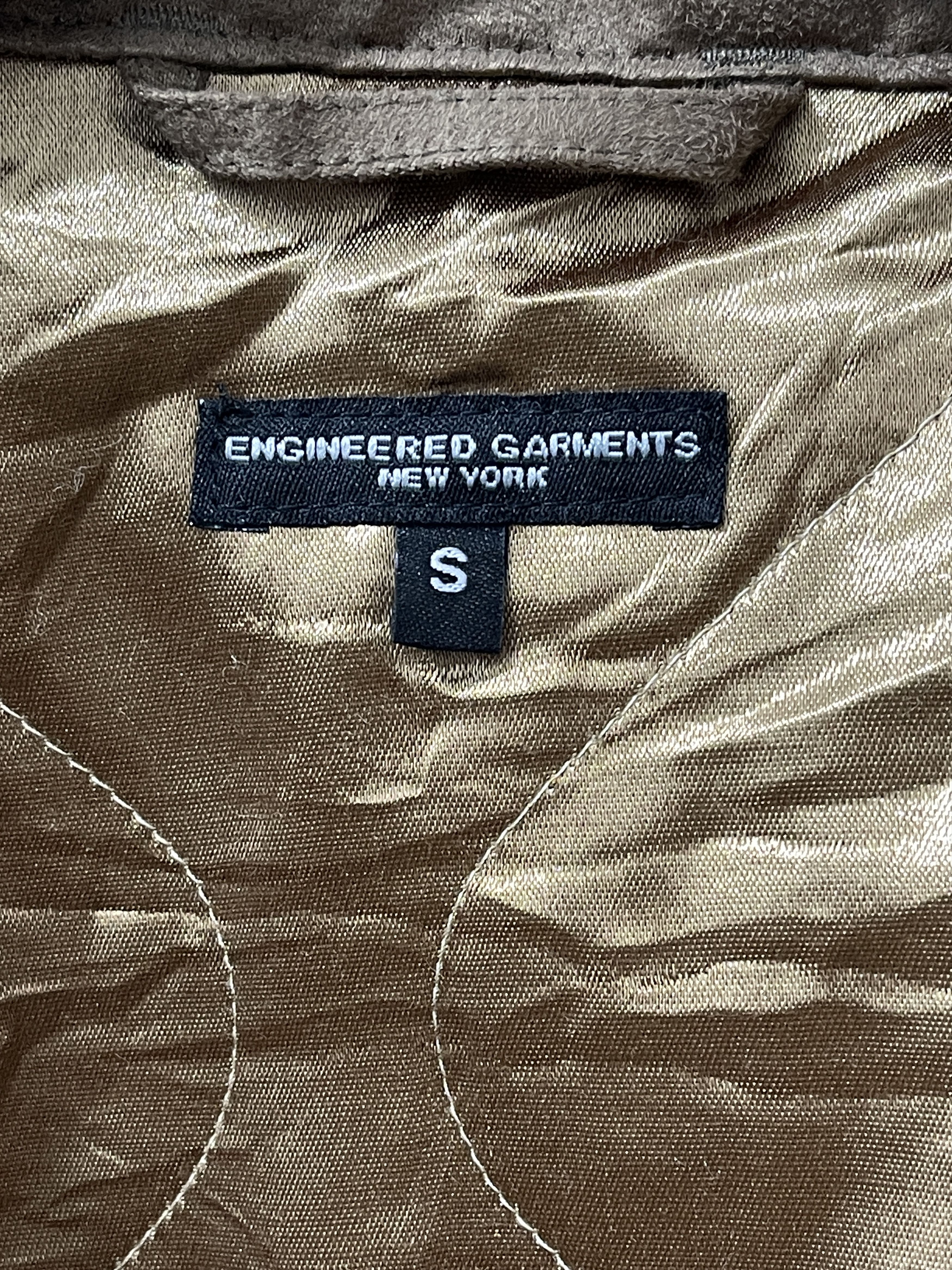 Engineered Garments Vintage 2000s Engineered Garments Tanker Suede Bomber Jacket Size US S / EU 44-46 / 1 - 9 Thumbnail