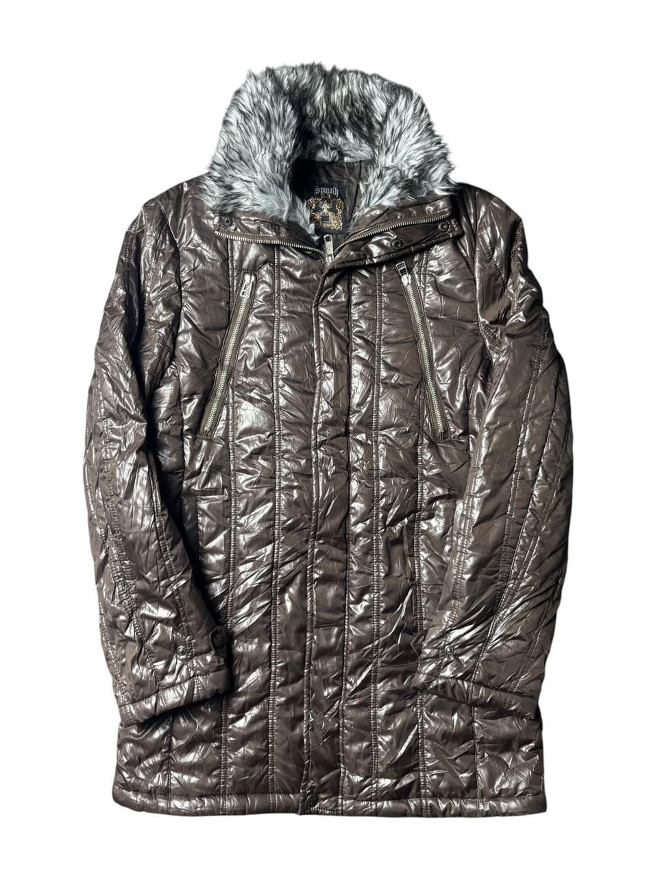 Japanese Brand 2000s Spinach Vkei Racoon Fur Warm Padded Jacket Size US M / EU 48-50 / 2 - 1 Thumbnail