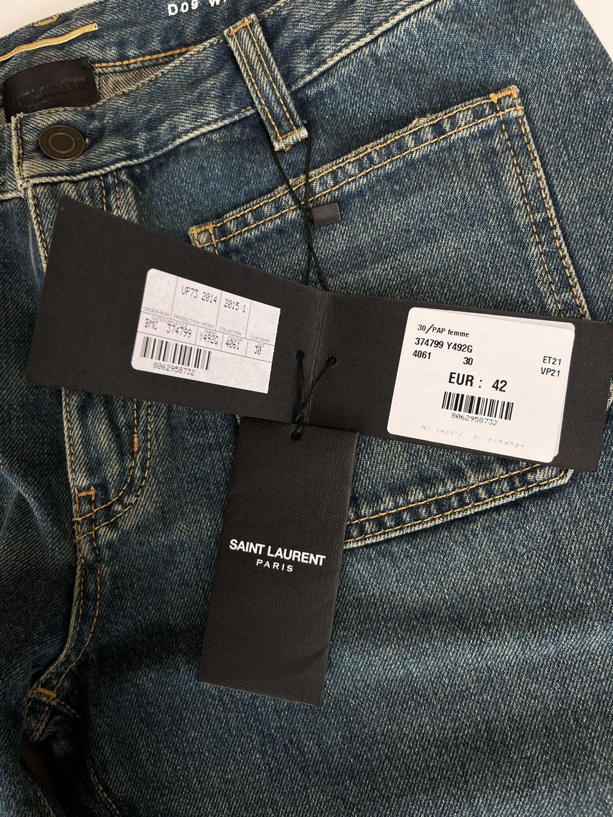 Hedi Slimane × Saint Laurent Paris SS15 Saint Laurent Paris Hedi Slimane D09 Flared Jeans Size 30" / US 8 / IT 44 - 8 Thumbnail
