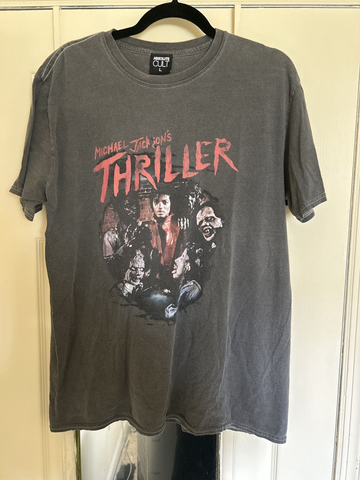 Vintage Michael Jacksons Thriller Tshirt Size US L / EU 52-54 / 3 - 1 Thumbnail