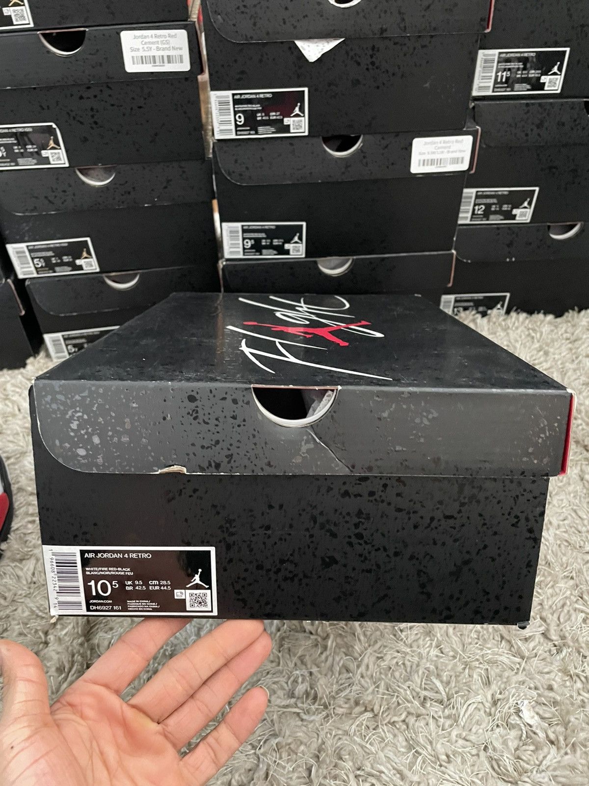 Jordan Brand Jordan 4 Red Cement Size US 10.5 / EU 43-44 - 9 Thumbnail