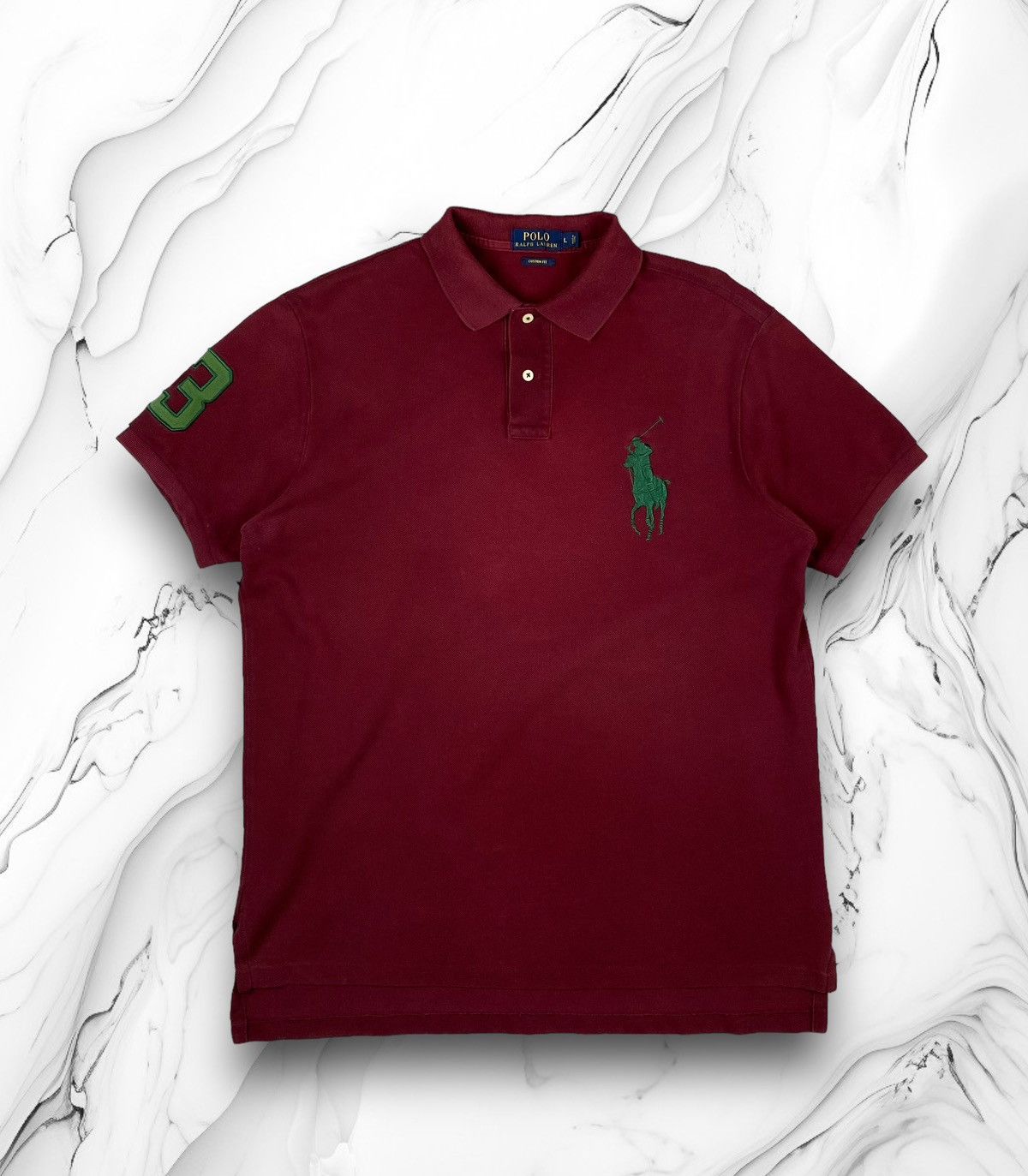 Polo Ralph Lauren Vintage Y2K Polo Ralph Lauren Big Pony Rugby Shirt Size US L / EU 52-54 / 3 - 1 Thumbnail