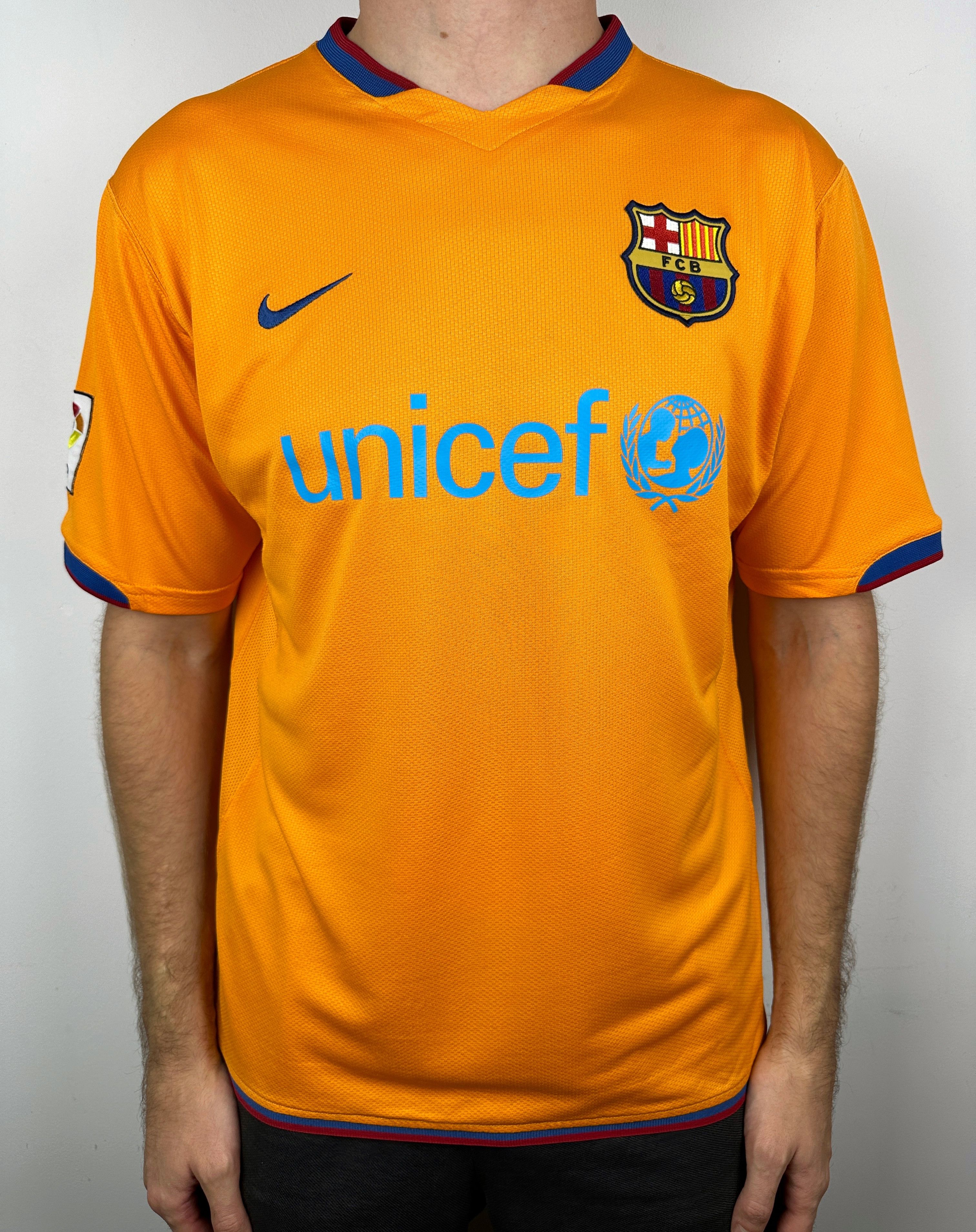 Nike Barcelona 2006 Away Soccer Jersey Football Shirt Size US L / EU 52-54 / 3 - 2 Thumbnail