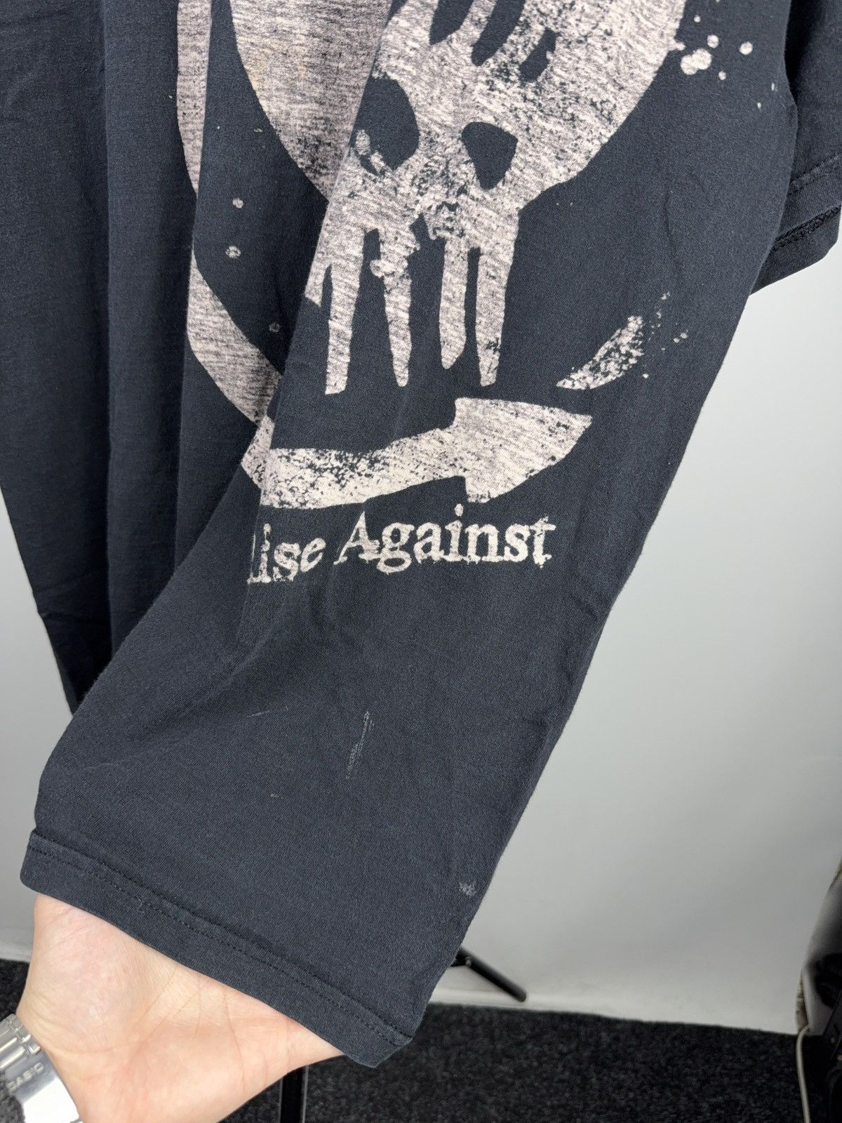 Band Tees 00s Rise Against Skull Fist Punk Band T-Shirt Vintage XL Size US XL / EU 56 / 4 - 5 Thumbnail