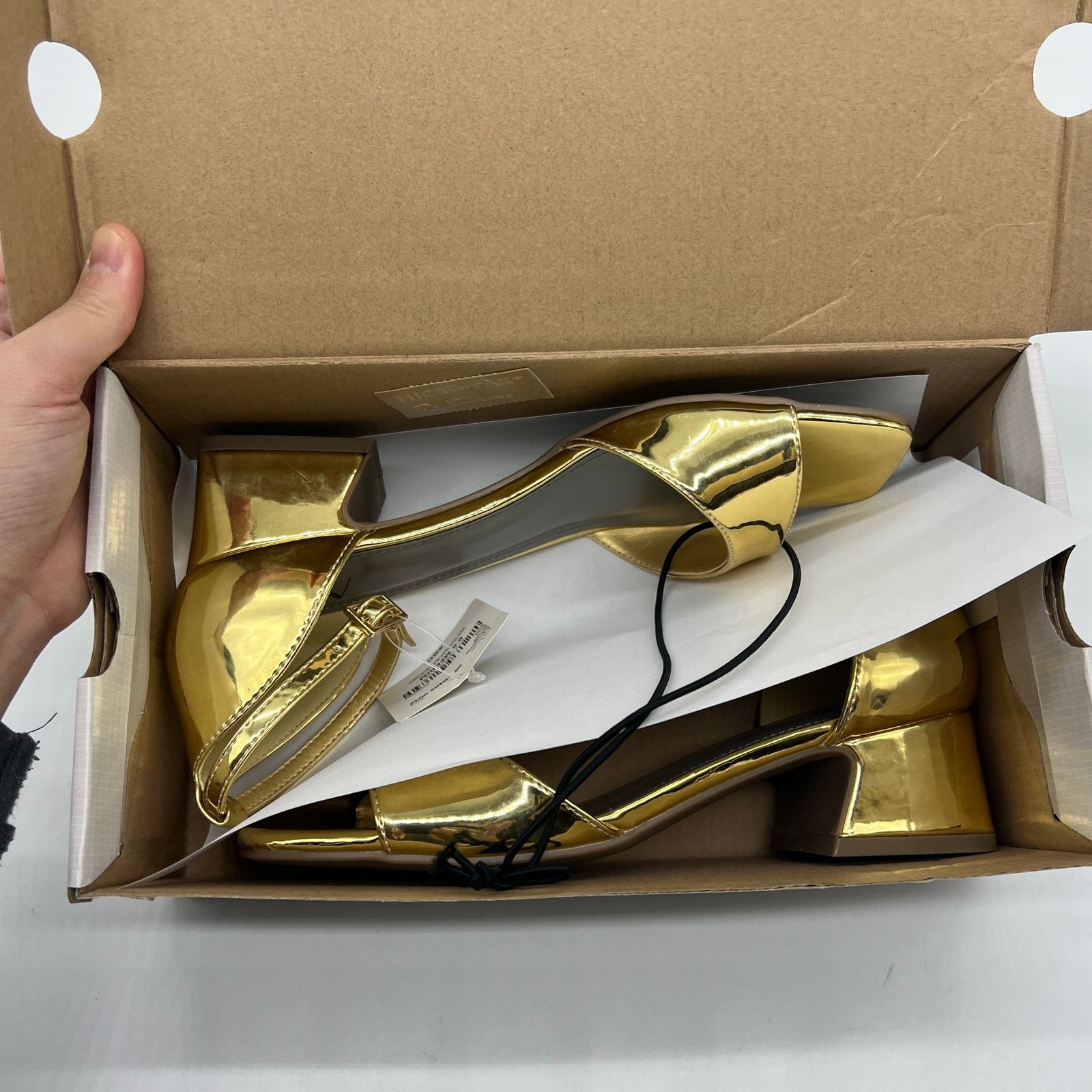 Other Worthington Womens Victoria Block Heel Pumps Gold Size 6.5M Size US 6.5 / IT 36.5 - 12 Thumbnail