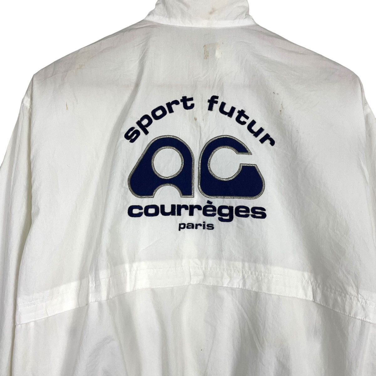 Courreges × Designer × Vintage 💥VINTAGE COURREGES BIG LOGO SPORT JACKET Size US S / EU 44-46 / 1 - 2 Thumbnail