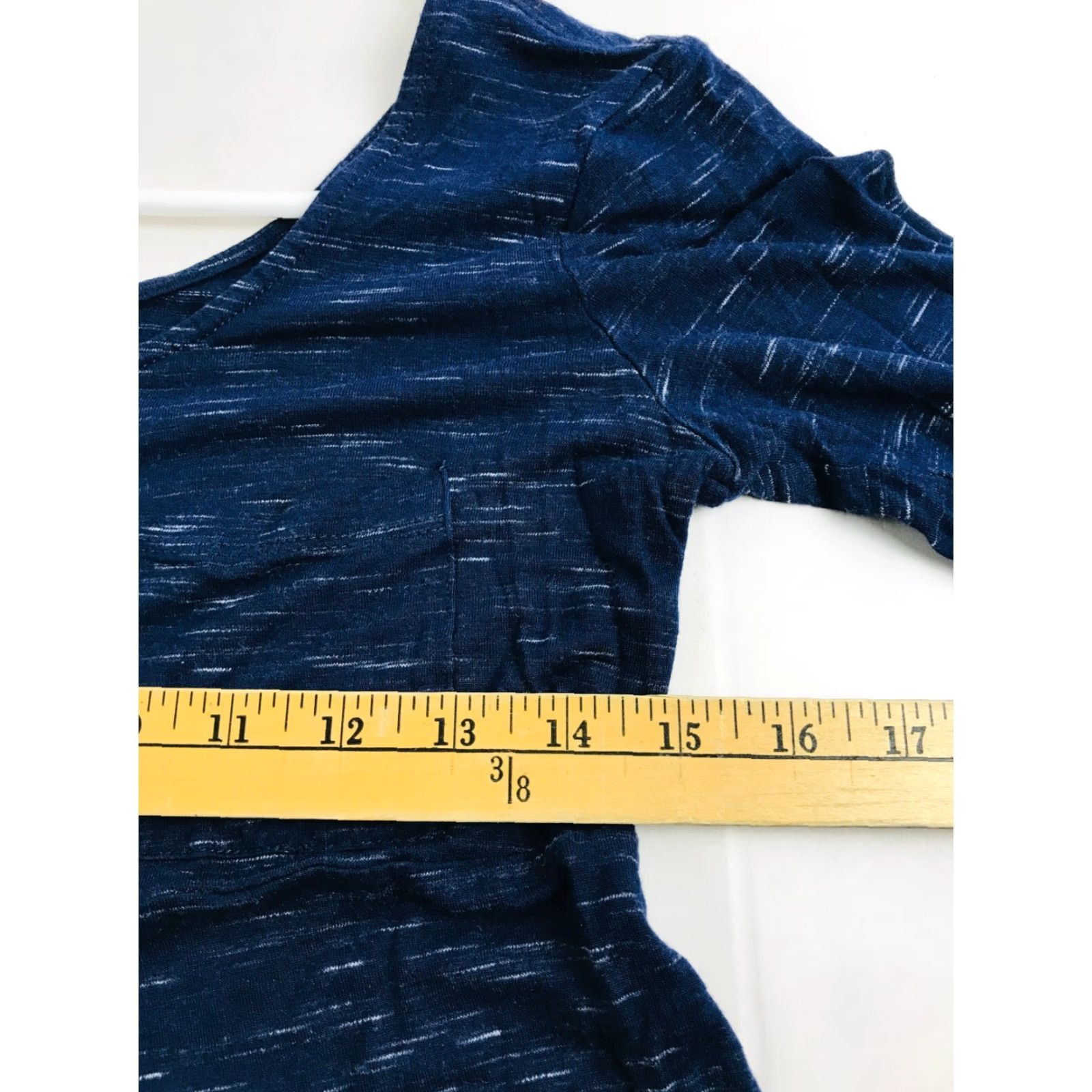 Vintage Lily Rose Shirt Women's Size S Navy Blue Heather 3/4 Sleeve Embroidered Sleeve Navy Blue Heather Shirt Women S 3/4 Sleeve Embroidered Sleeve Lily Rose Size S / US 4 / IT 40 - 5 Thumbnail