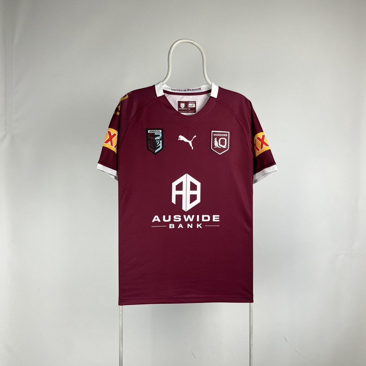 Canterbury of New Zealand Puma QLD Maroons State Of Origin NRL On Field Jersey Size US M / EU 48-50 / 2 - 1 Thumbnail
