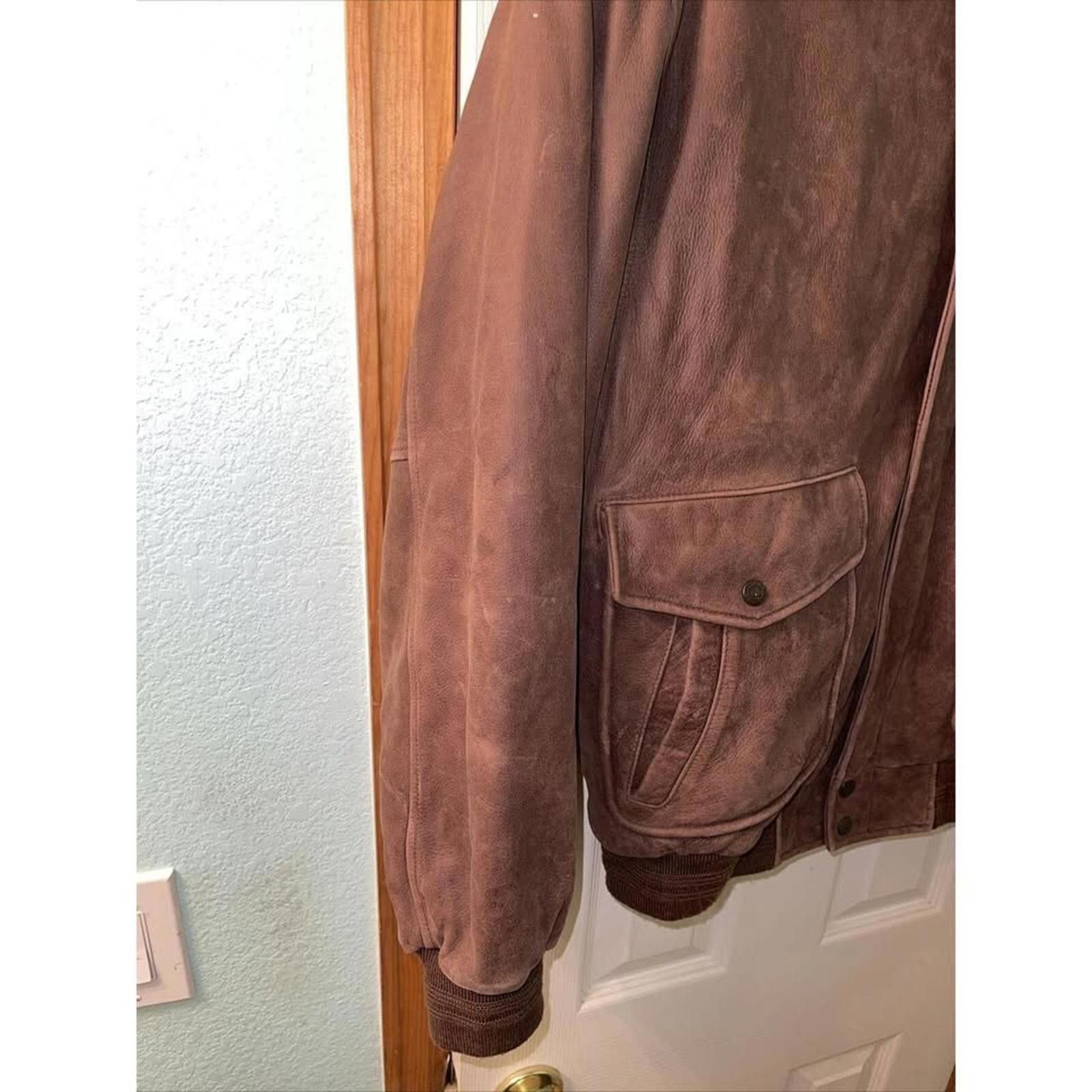 Other Vintage Brown Leather Bomber Jacket Size US M / EU 48-50 / 2 - 6 Thumbnail