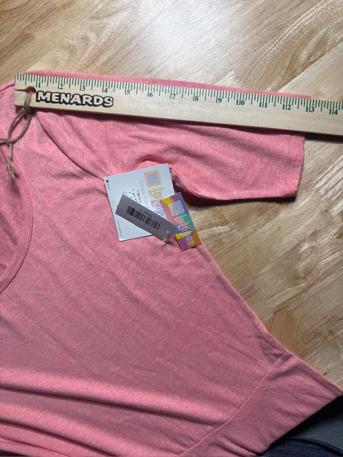 Designer New LuLaRoe Women's Midi Dress Pink Scoop Neck Size M / US 6-8 / IT 42-44 - 2 Thumbnail