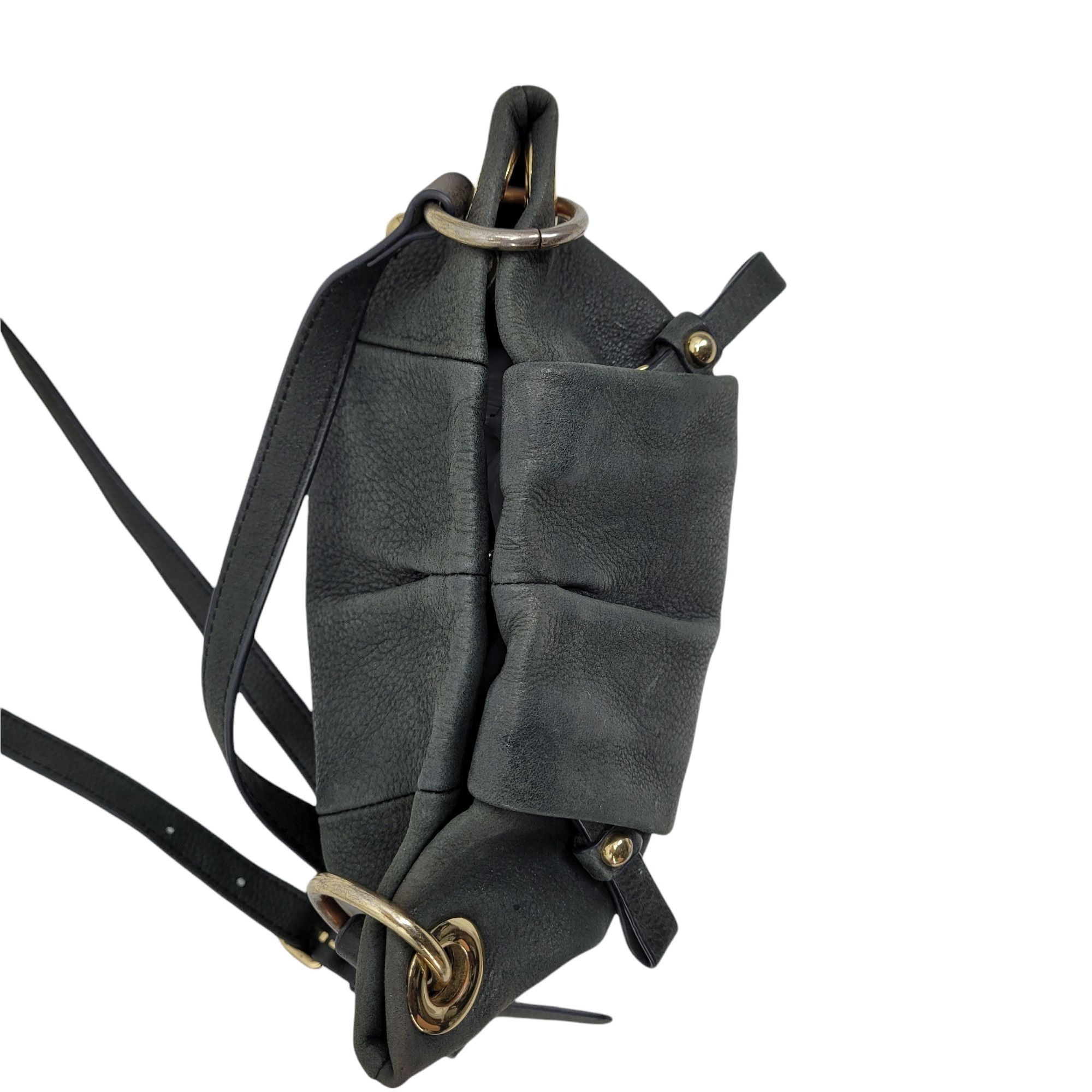 Vince Camuto Vince Camuto Crossbaody Sling Bag Pebble Leather Gray Greeni Size ONE SIZE - 7 Thumbnail