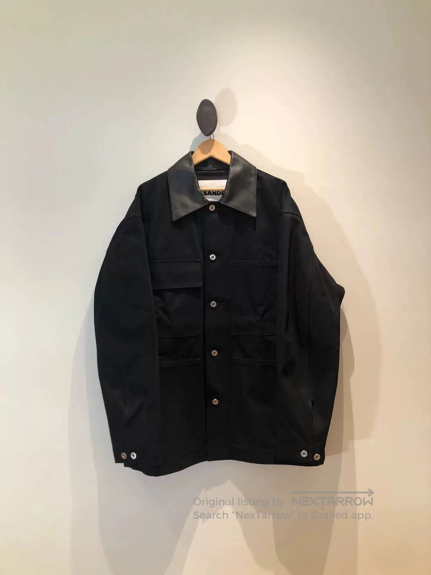 Jil Sander Jil Sander Leather Collar Jacket. Size US L / EU 52-54 / 3 - 1 Thumbnail