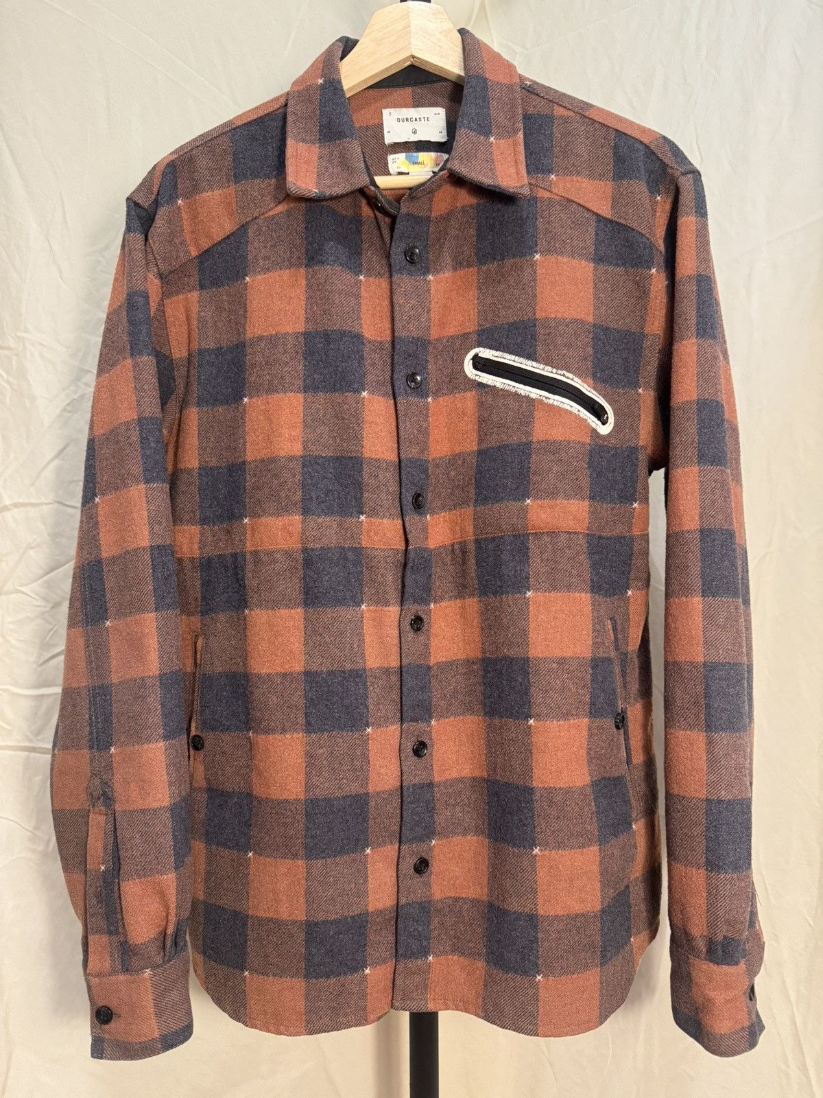 Other Ourcaste Long Sleeve Flannel Shacket Size US S / EU 44-46 / 1 - 1 Thumbnail