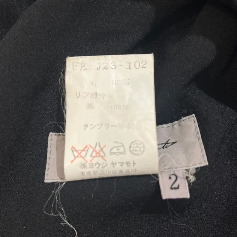 Yohji Yamamoto Yohji Yamamoto 01 aw Asymmetric Zip Jacket Size US M / EU 48-50 / 2 - 7 Thumbnail