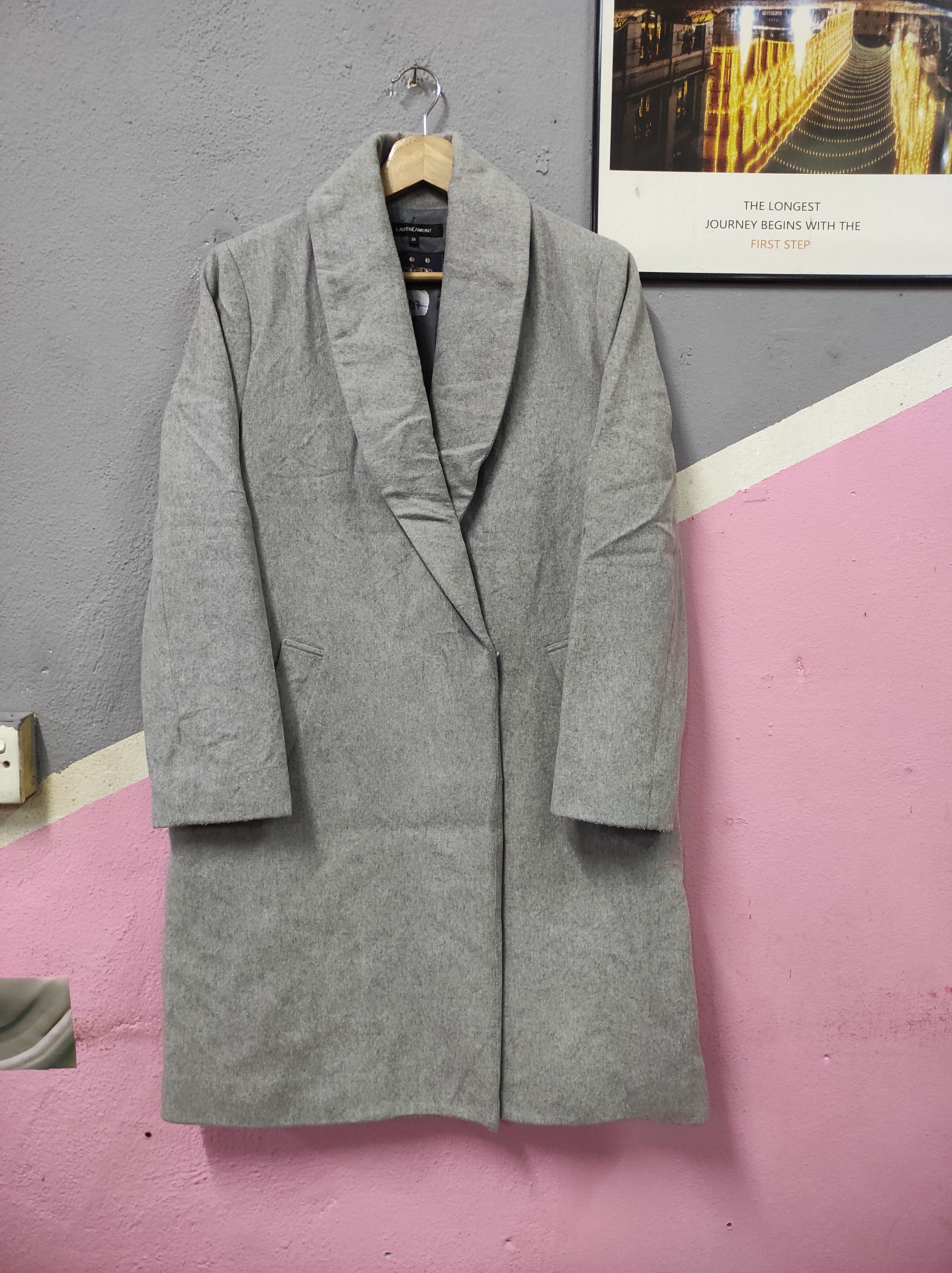 Other LAUTREAMONT ITALY DESIGNER COAT OVERCOAT LONG JACKET Size M / US 6-8 / IT 42-44 - 1 Thumbnail