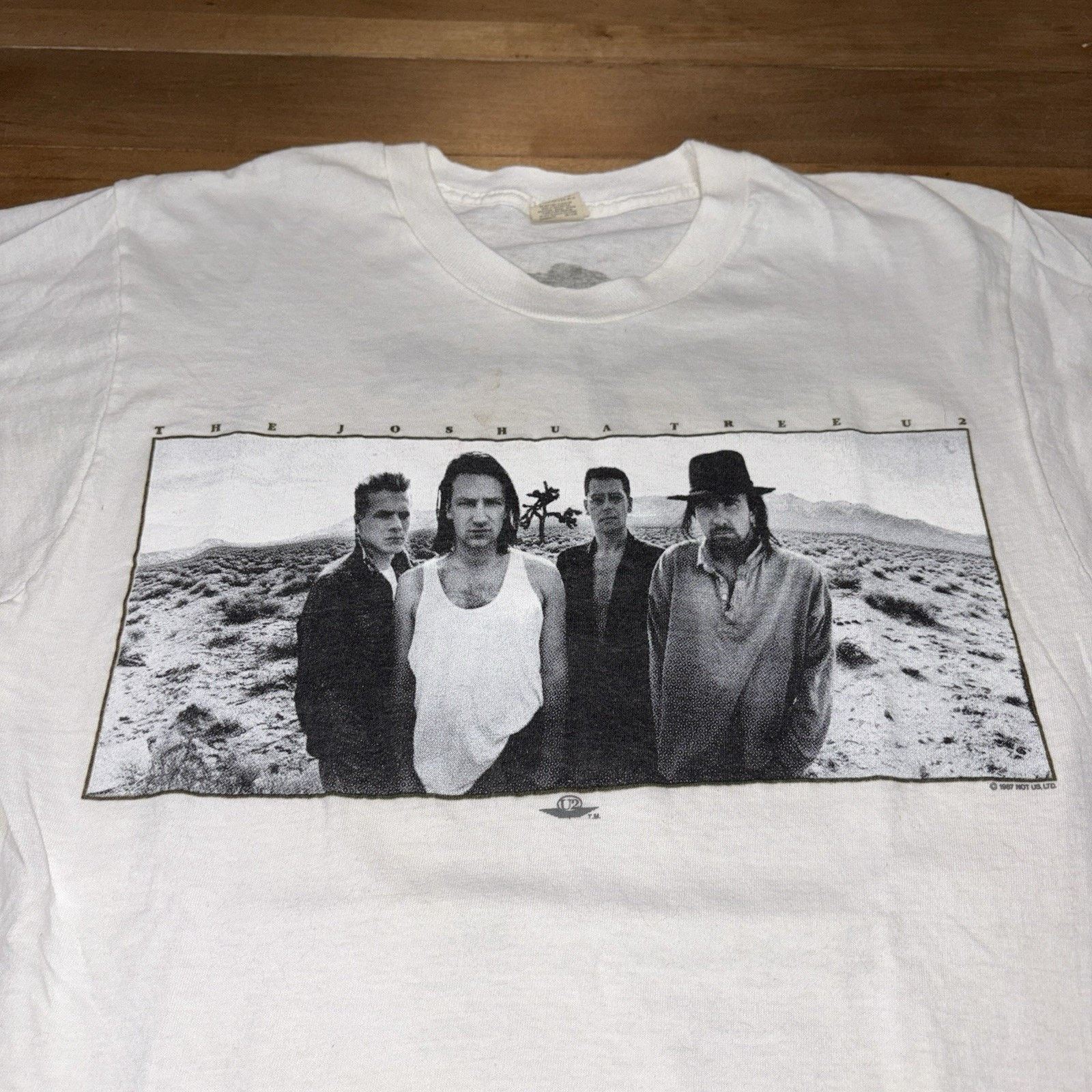 Vintage U2 Vintage Tee The Joshua Tree Tour - Fall 1987 Tour Live 80 Size US M / EU 48-50 / 2 - 5 Thumbnail