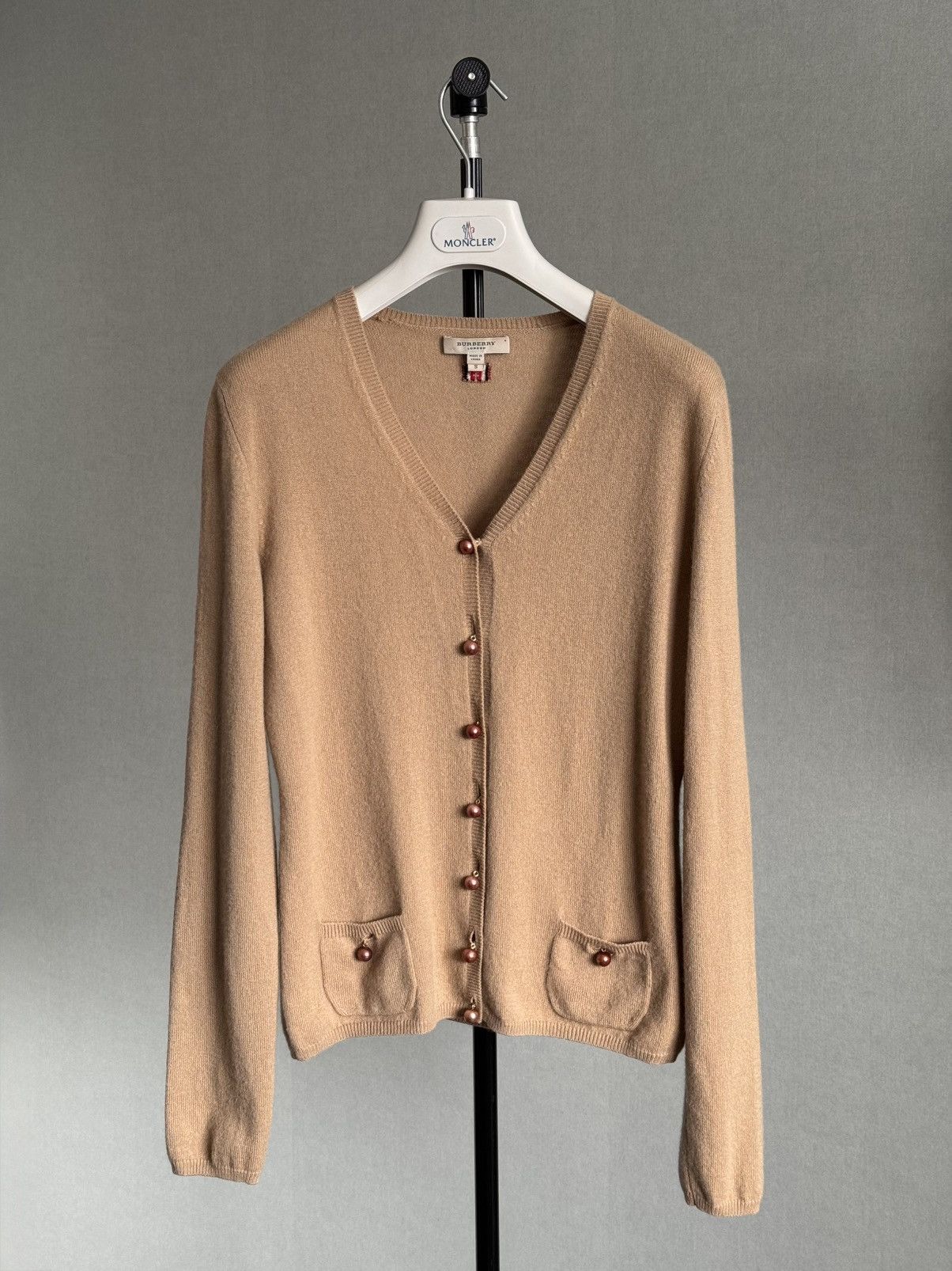 Burberry Burberry Cashmere Cardigan Size S / US 4 / IT 40 - 1 Thumbnail