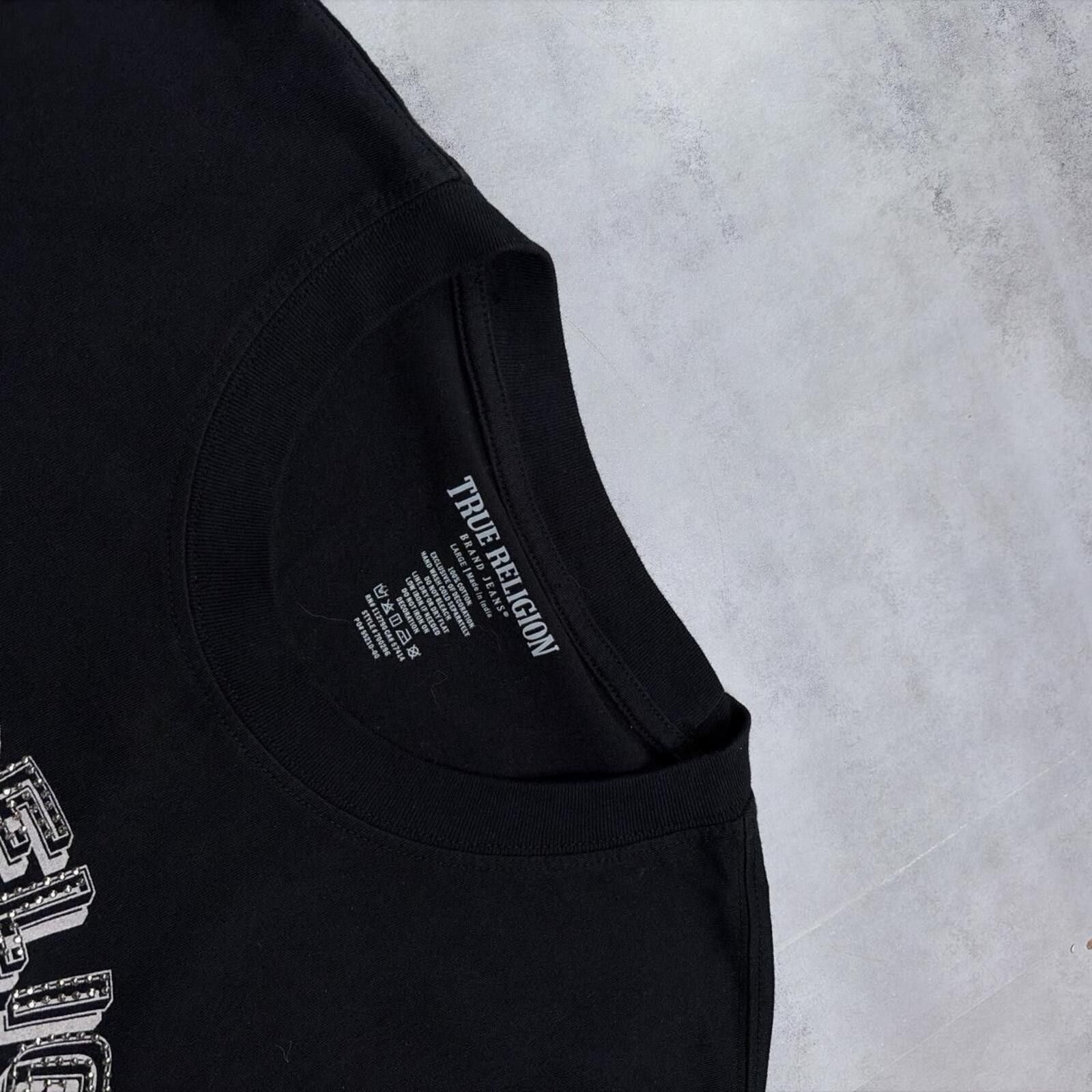 True Religion Y2K Black True Religion Grunge Tiger Skater T-Shirt Size US L / EU 52-54 / 3 - 6 Thumbnail