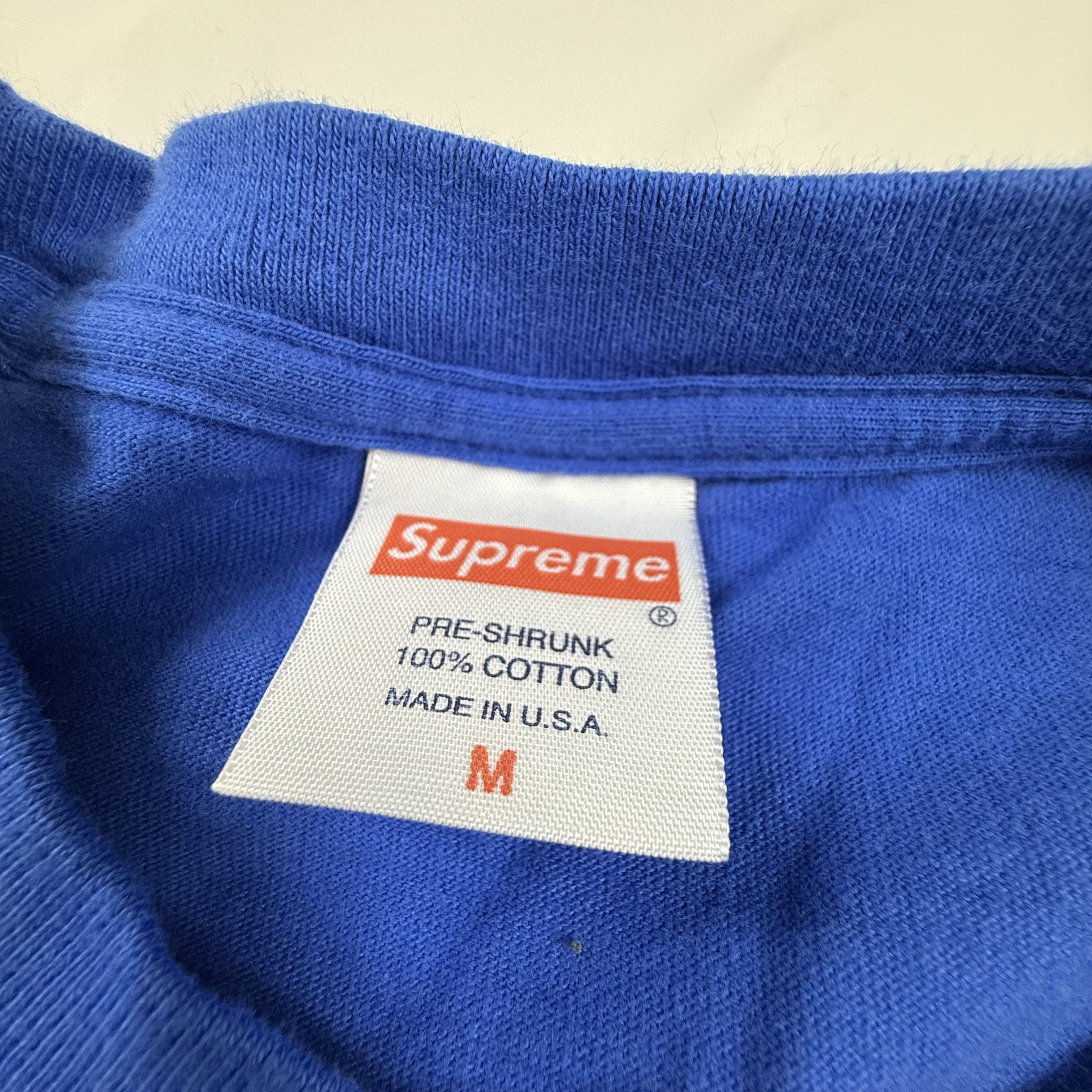 Supreme Supreme Mens Royal Blue Long Sleeve T-Shirt Solid Crew Neck Size US M / EU 48-50 / 2 - 5 Thumbnail