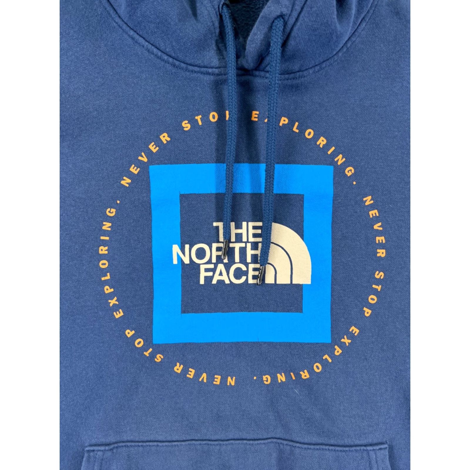 The North Face The North Face Men Hoodie XS XL Blue Cotton Blend Jersey Pockets Crew Neck Sweatshirt Pullover Solid Brand: The North Face Size US XL / EU 56 / 4 - 6 Thumbnail