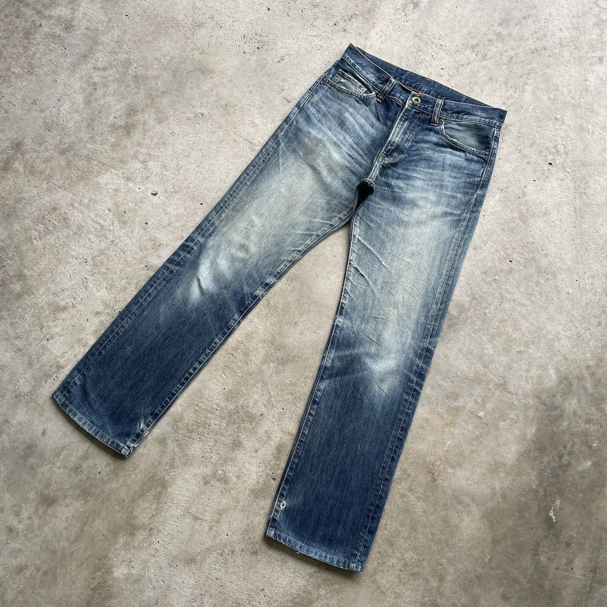 Japanese Brand × Jean × Vintage W32💥 Vintage Japanese StoneWash Jeans Faded Denim Pants Size US 32 / EU 48 - 2 Thumbnail