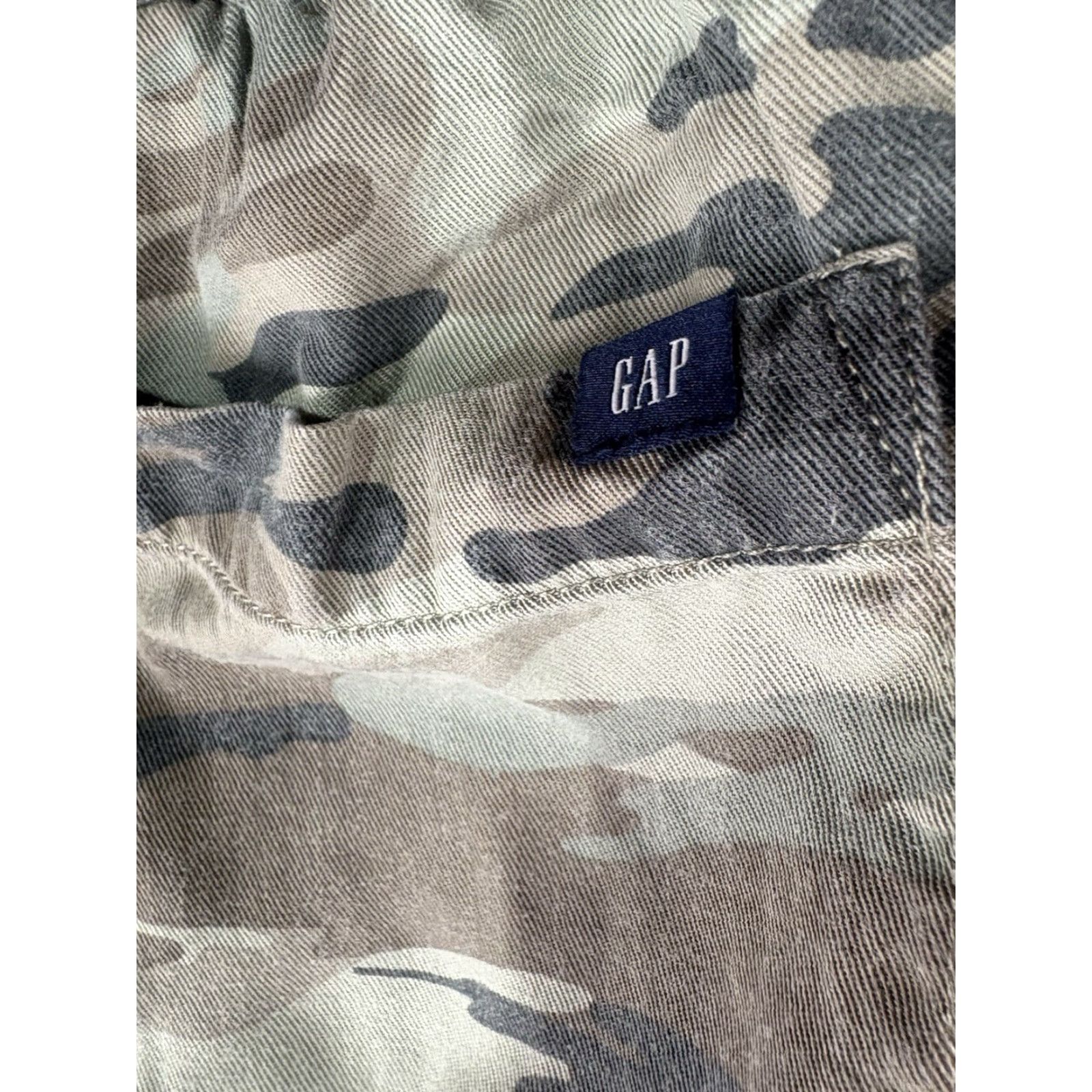 Gap Vintage Gap Camouflage Joggers Women’s Size M Twill Drawstring Waist Tapered Leg Casual Pants Size 32" / US 10 / IT 46 - 6 Thumbnail