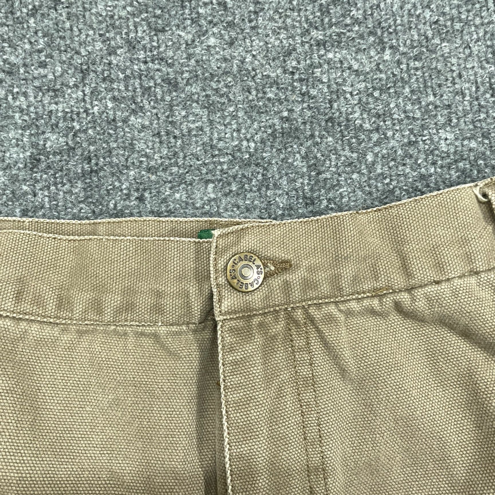 Vintage Cabelas Pants Mens 44 Brown Tan Canvas Workwear 40x31 Carpenter Grunge Boy Mens Size US 40 / EU 56 - 3 Thumbnail
