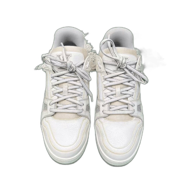 Louis Vuitton Louis Vuitton White Trainer Sneakers Size 8-yf Size US 8 / EU 41 - 1 Thumbnail