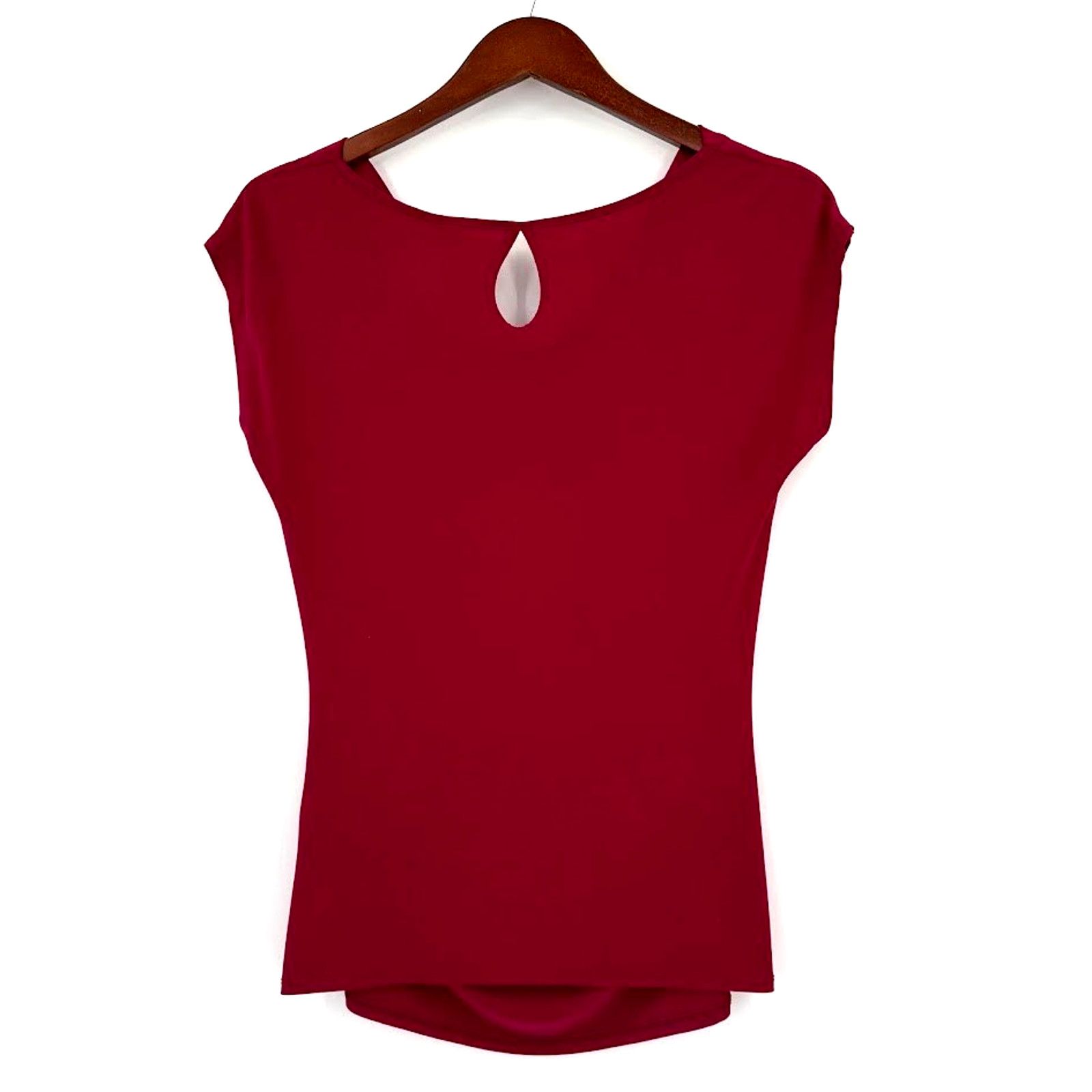 & Other Stories Red draped blouse ruched sides medium Size M / US 6-8 / IT 42-44 - 2 Thumbnail