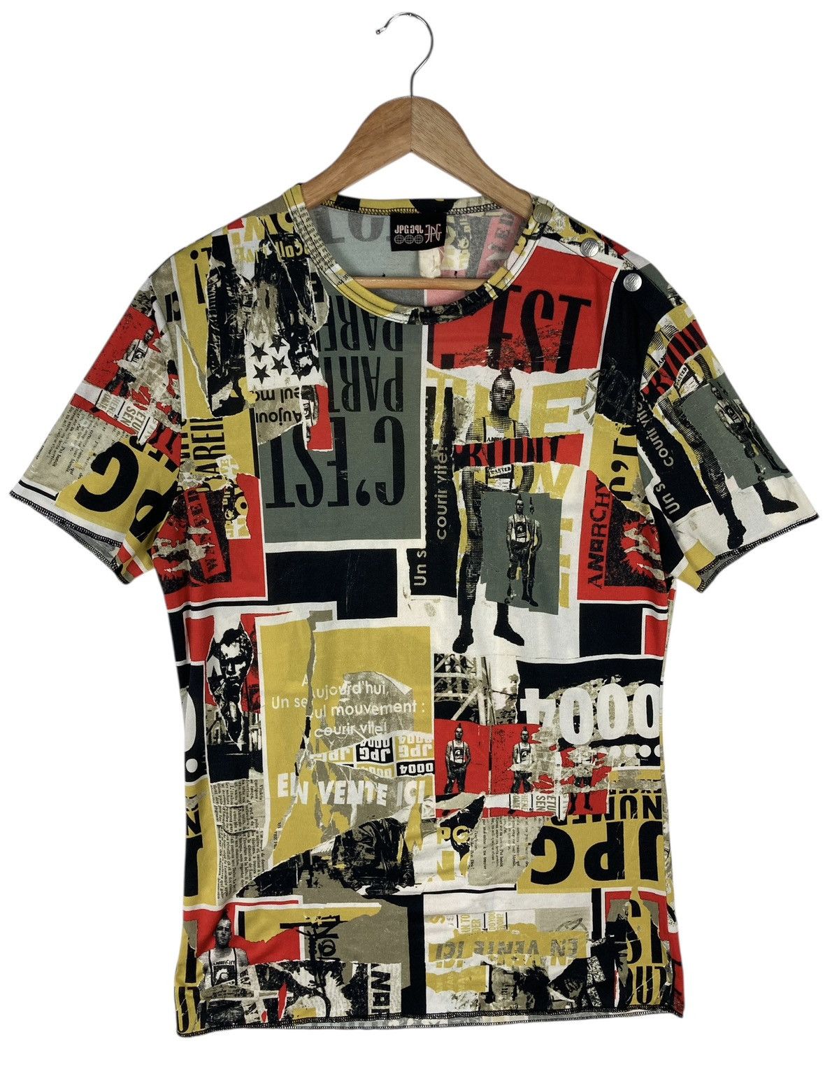 Jean Paul Gaultier Vintage 90s Runway Jean Paul Gaultier Anarchy Punk Newspaper Size US M / EU 48-50 / 2 - 3 Thumbnail