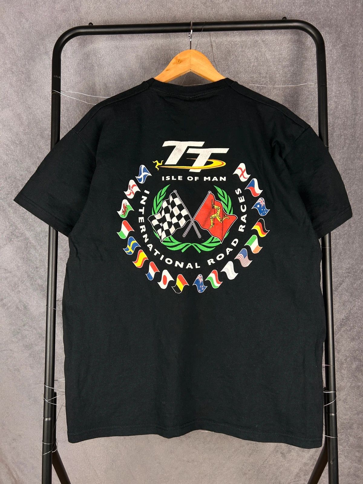 Fruit Of The Loom Isle Of Man TT from 2010 motorcycle tee big logo print Size US XL / EU 56 / 4 - 2 Thumbnail
