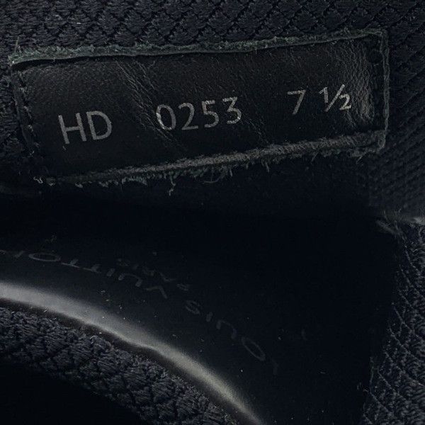 Louis Vuitton Louis Vuitton Black Leather Lifestyle Sneakers -2508 Size US 8 / EU 41 - 8 Thumbnail