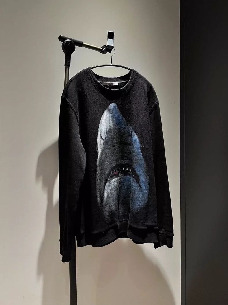 Givenchy Shark black pure cotton long-sleeve T-shirt