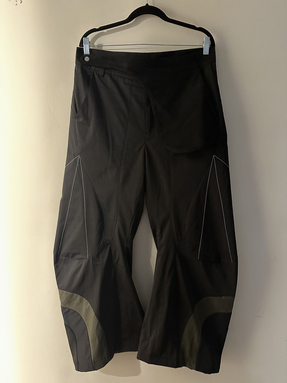 image of Fffpostalservice Articulated Waist Bag Trousers V1 in Black, Men's (Size 32)