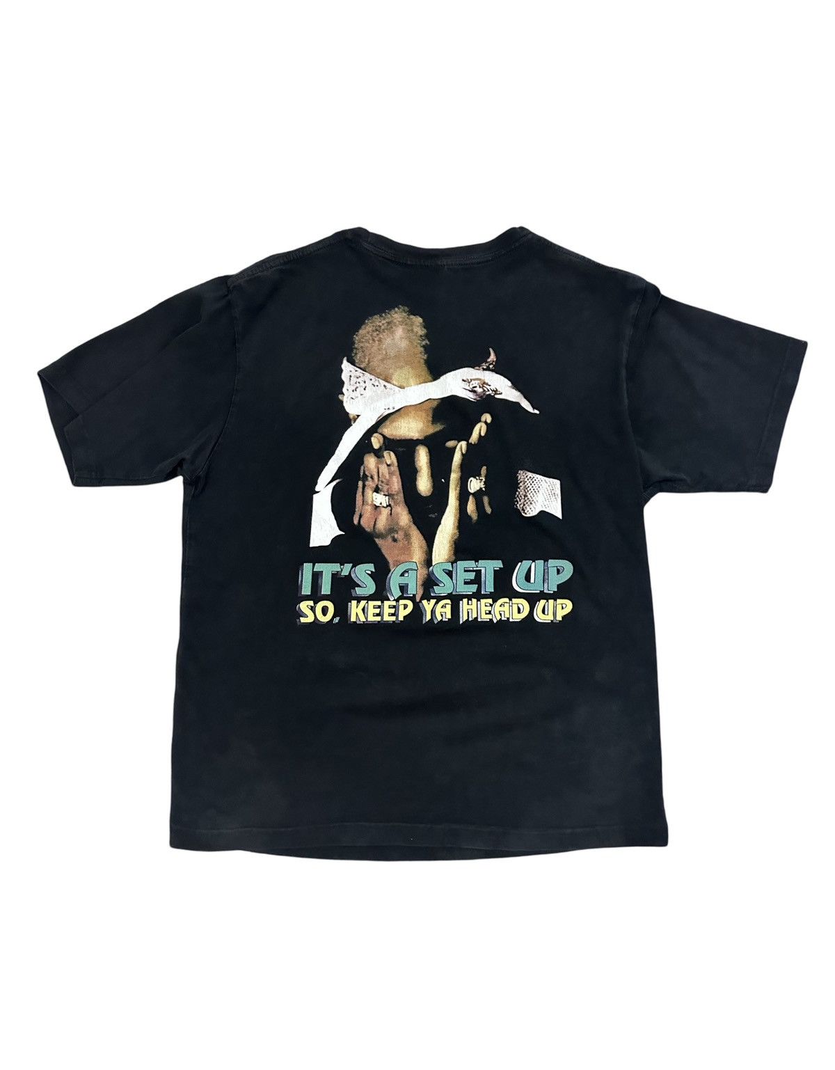 Band Tees × Rap Tees × Vintage Vintage 1998 Tupac Rap Tee It’s a set up so keep ya head up Size US XL / EU 56 / 4 - 2 Thumbnail