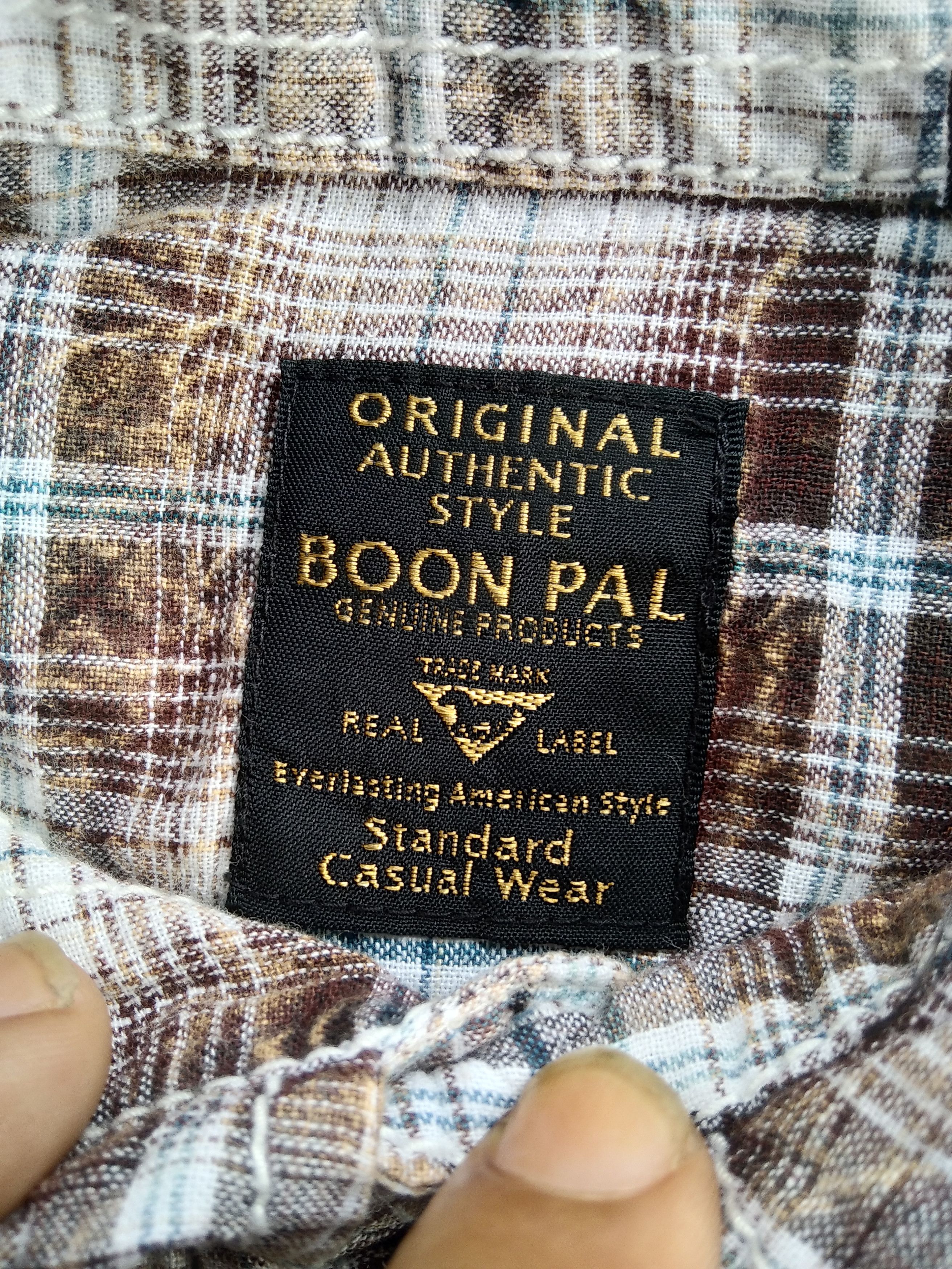 14th Addiction × If Six Was Nine × Vintage VTG 90s Boonpal Western Plaid Flannel Strom Fadded Shirt Size US L / EU 52-54 / 3 - 5 Thumbnail