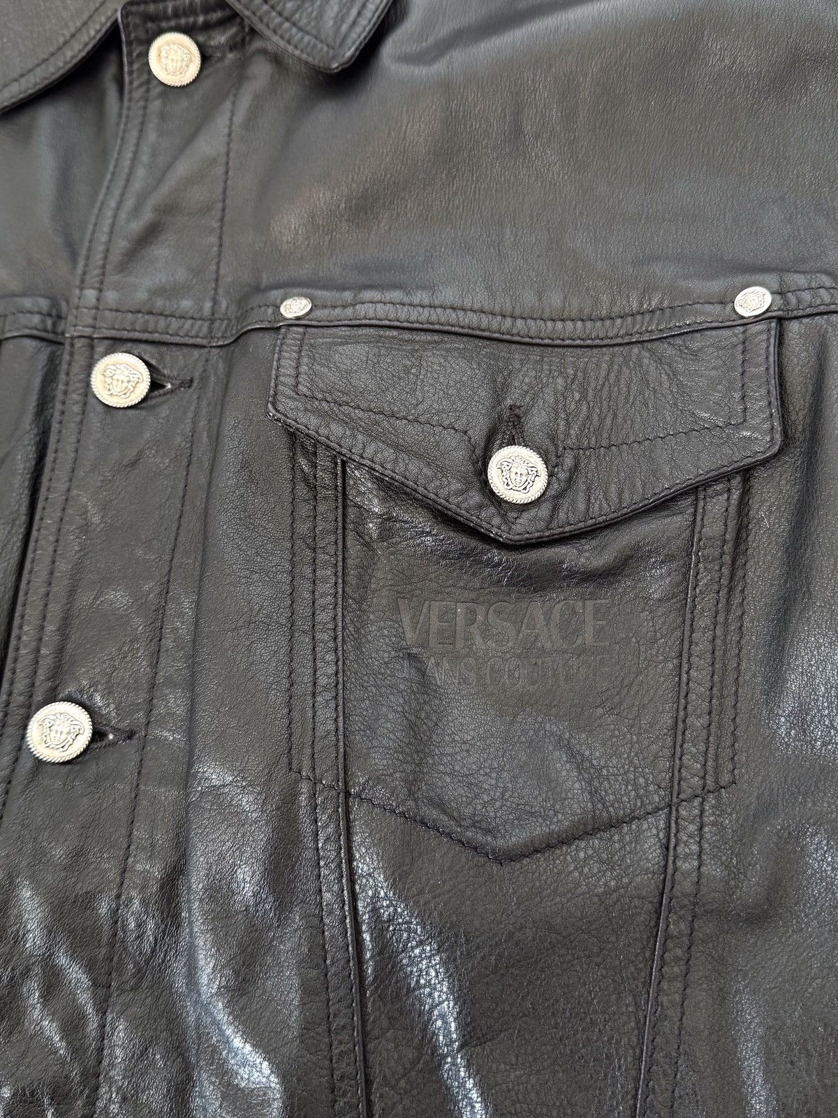 Versace Jeans Couture Vintage Versace Jeans Couture black leather jacket Medusa Size US L / EU 52-54 / 3 - 4 Thumbnail