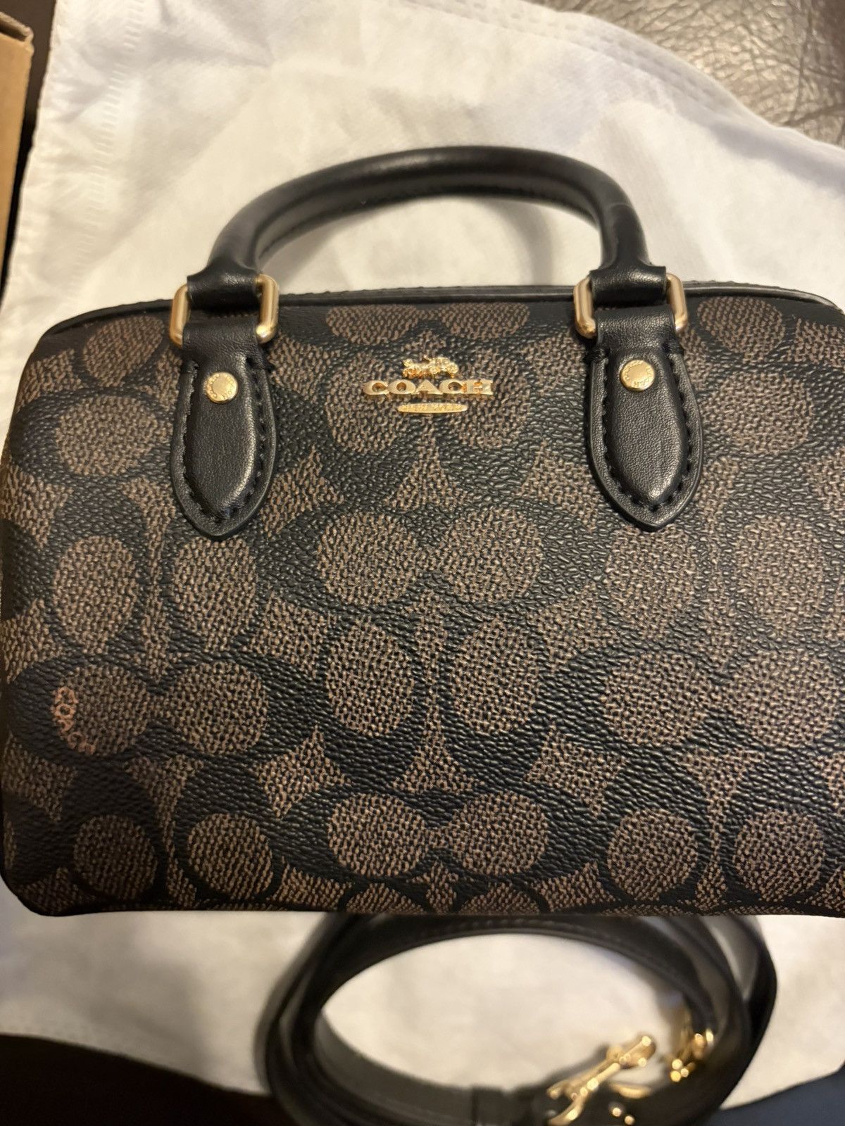 Coach Coach handbag in mini rowan leather Size ONE SIZE - 10 Thumbnail