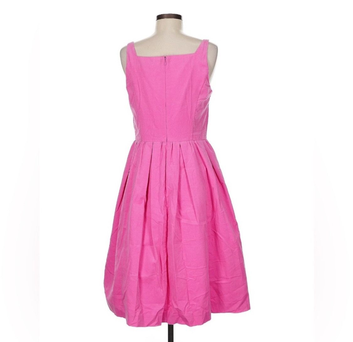 Isaac Mizrahi Pink Square Neck Dress Size M / US 6-8 / IT 42-44 - 2 Thumbnail