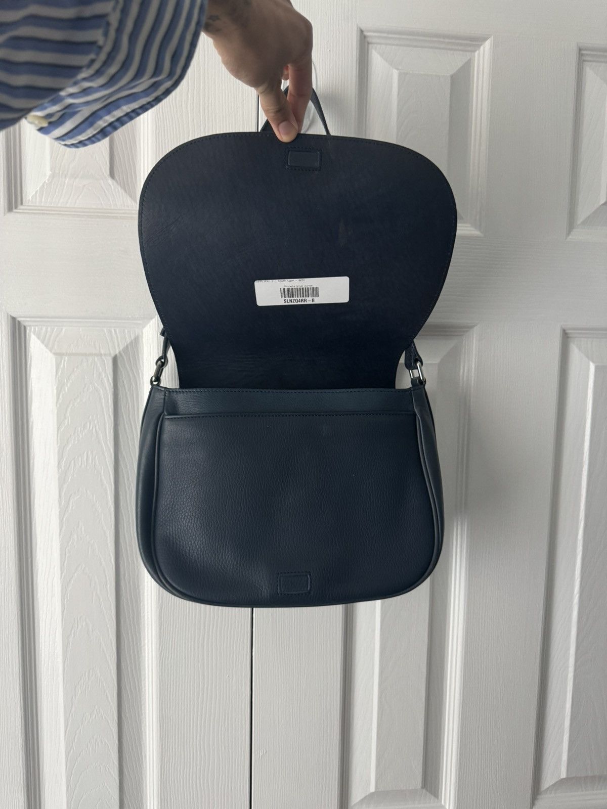 Shinola Shinola Blue Leather Shoulder Messenger Flap Bag Size ONE SIZE - 4 Thumbnail